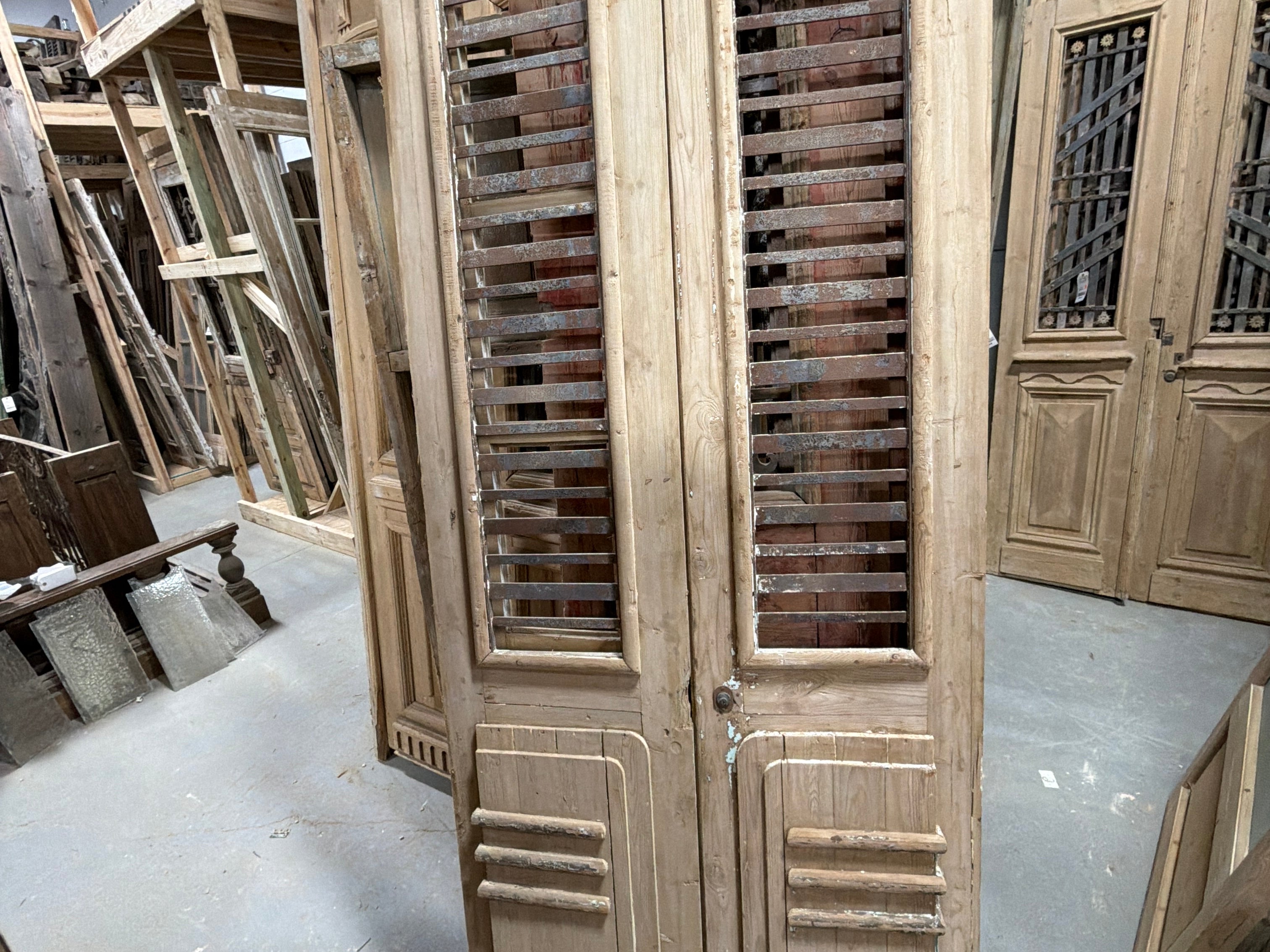Doors with Iron 40in x 94in x 1.75in #1252 - Saltaire Antiques