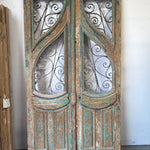 Doors with Iron 56in x 109.5in x 2.25in #1318 - Saltaire Antiques
