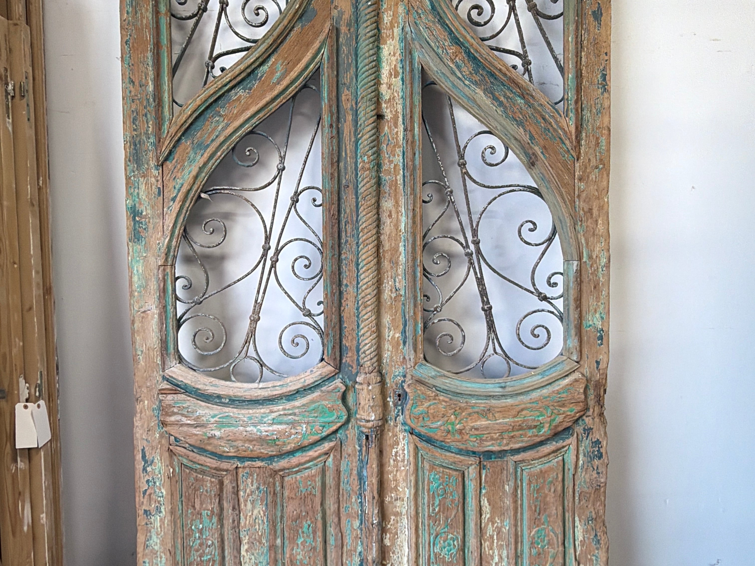 Doors with Iron 56in x 109.5in x 2.25in #1318 - Saltaire Antiques