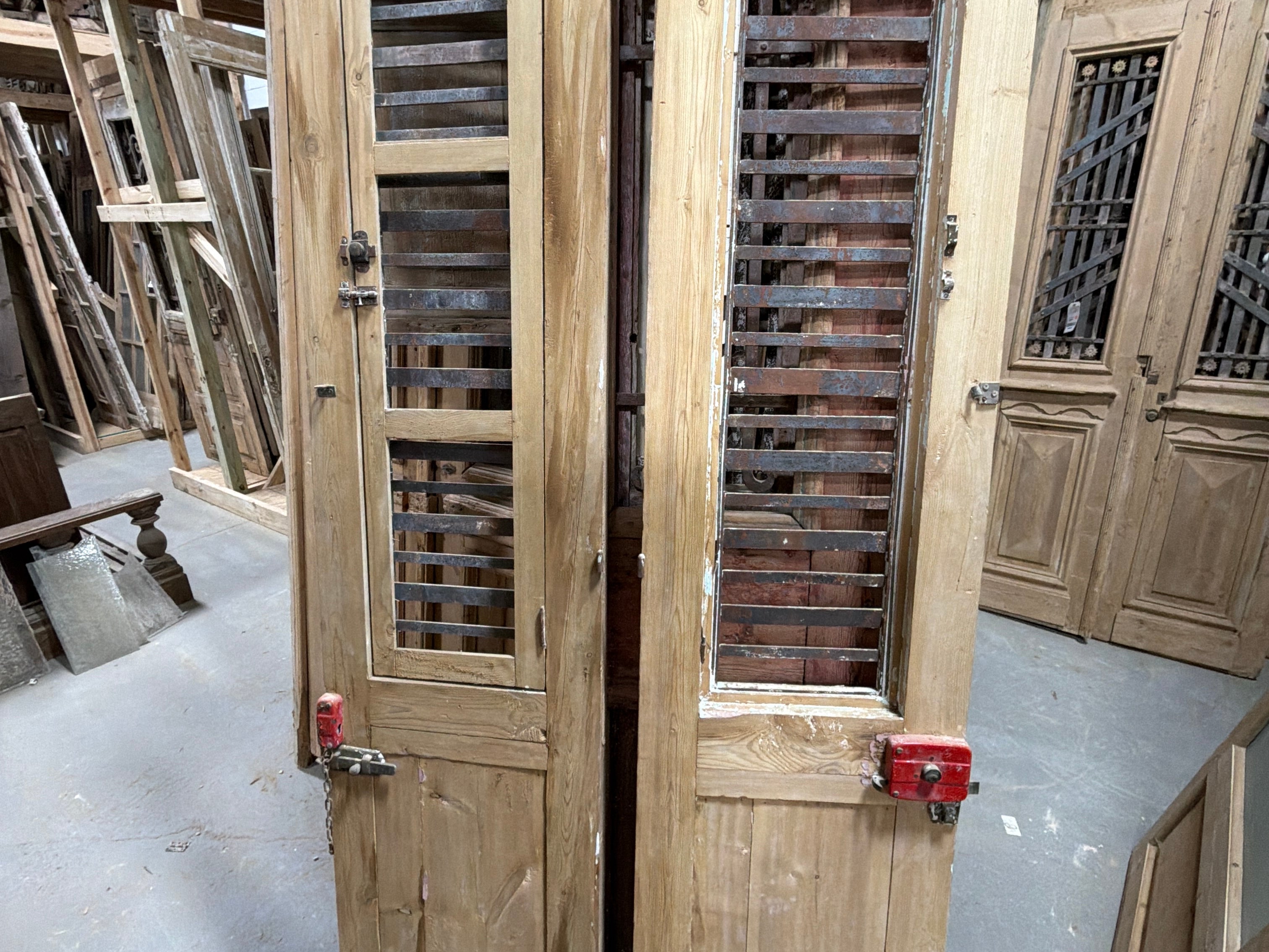 Doors with Iron 40in x 94in x 1.75in #1252 - Saltaire Antiques