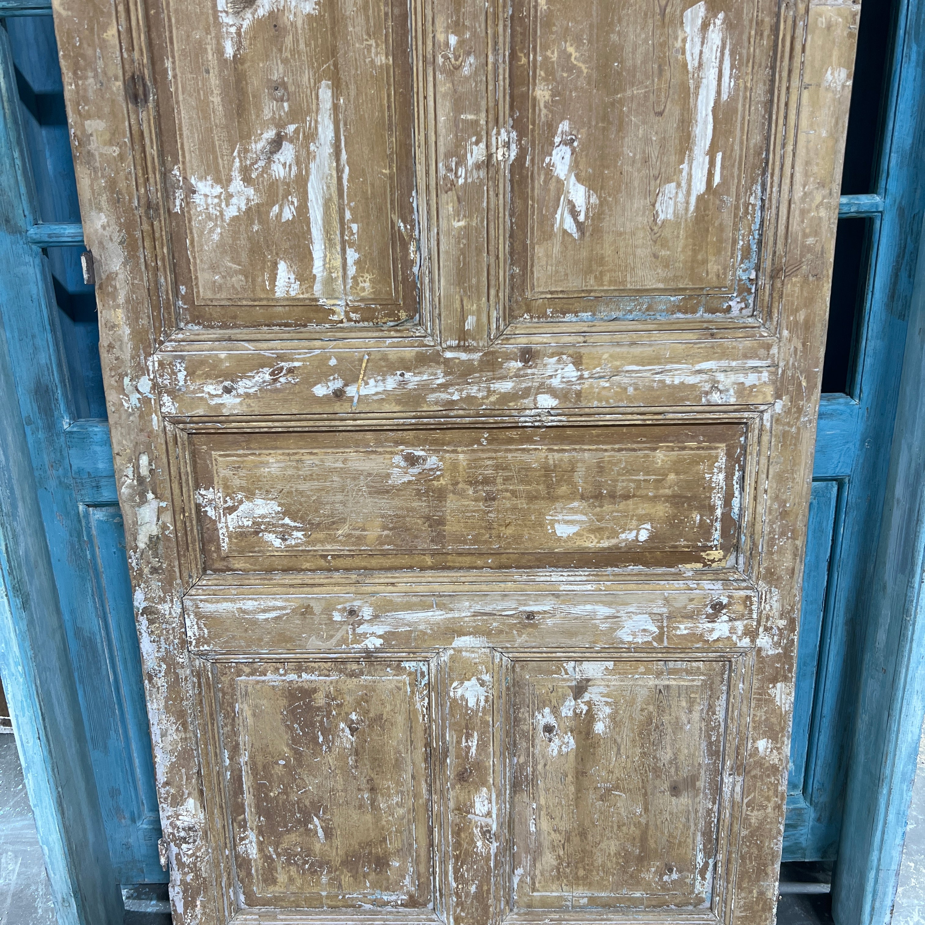 Solid Door (Raised Panel) 35in x 91.5in x 1.75in #1053 - Saltaire Antiques