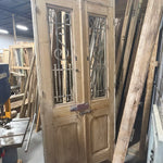 Doors with Iron 43in x 100in x 1.75in #1216 - Saltaire Antiques