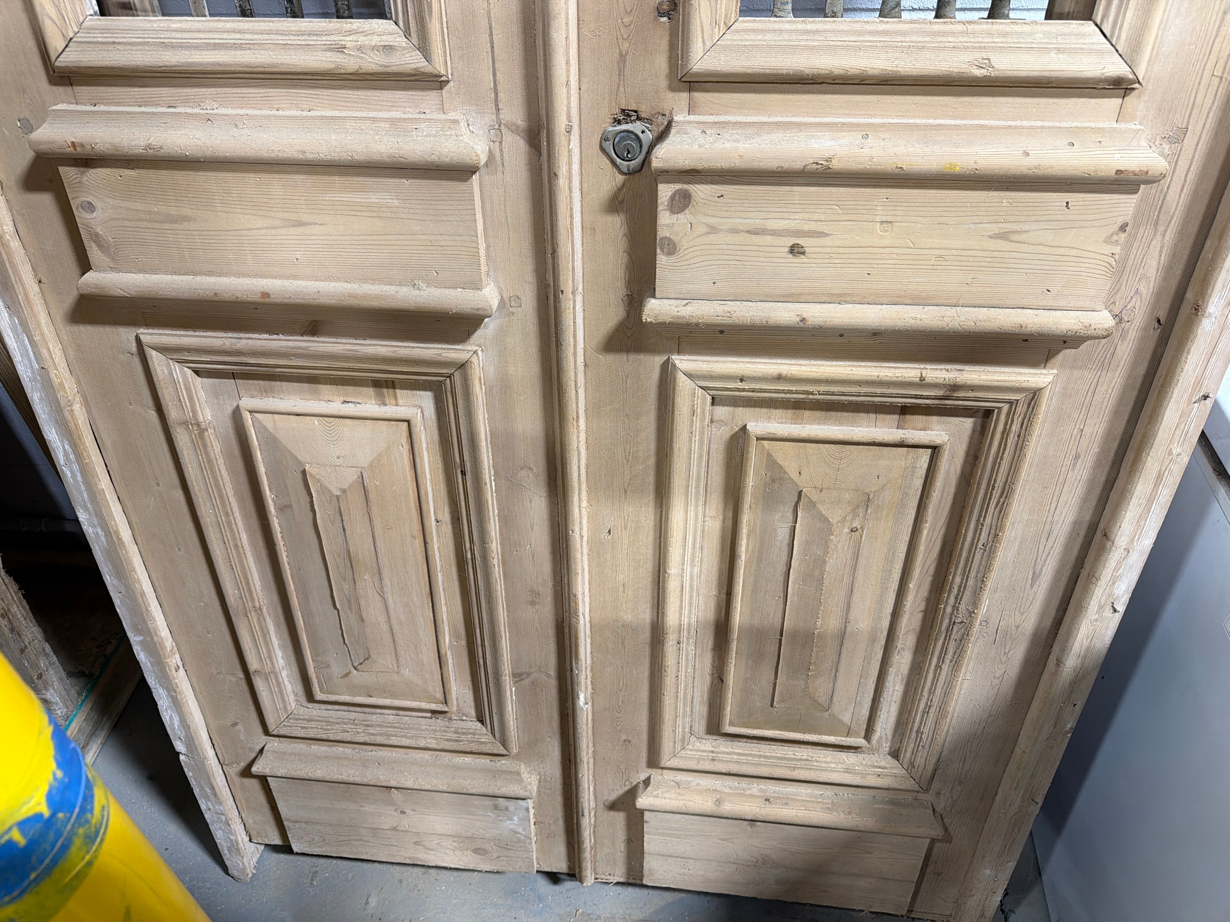 Doors with Iron 43in x 100in x 1.75in #1216 - Saltaire Antiques