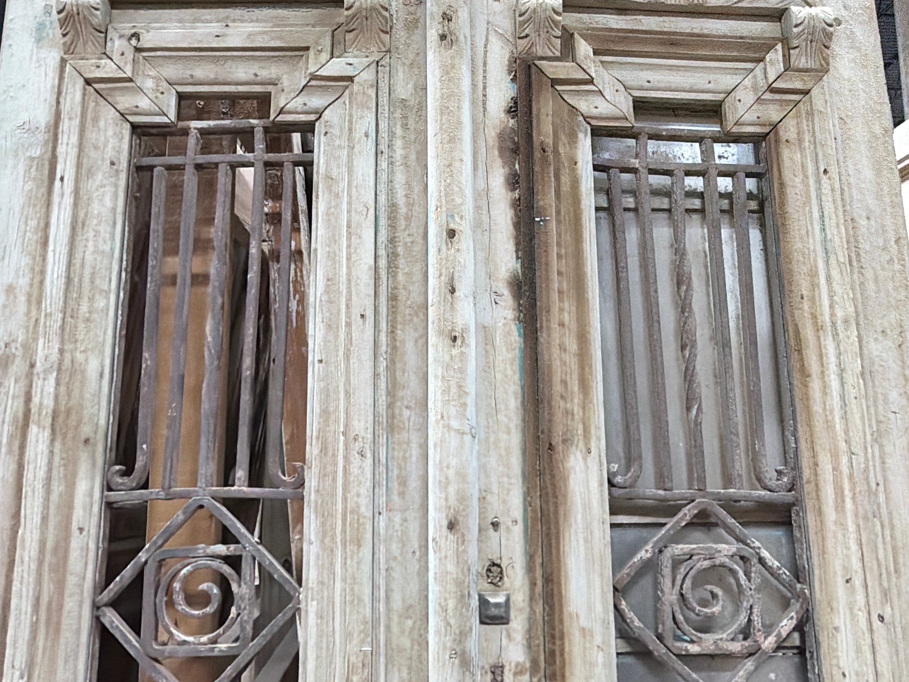 Doors with Iron 41in x 103in x 1.75in #1255 - Saltaire Antiques