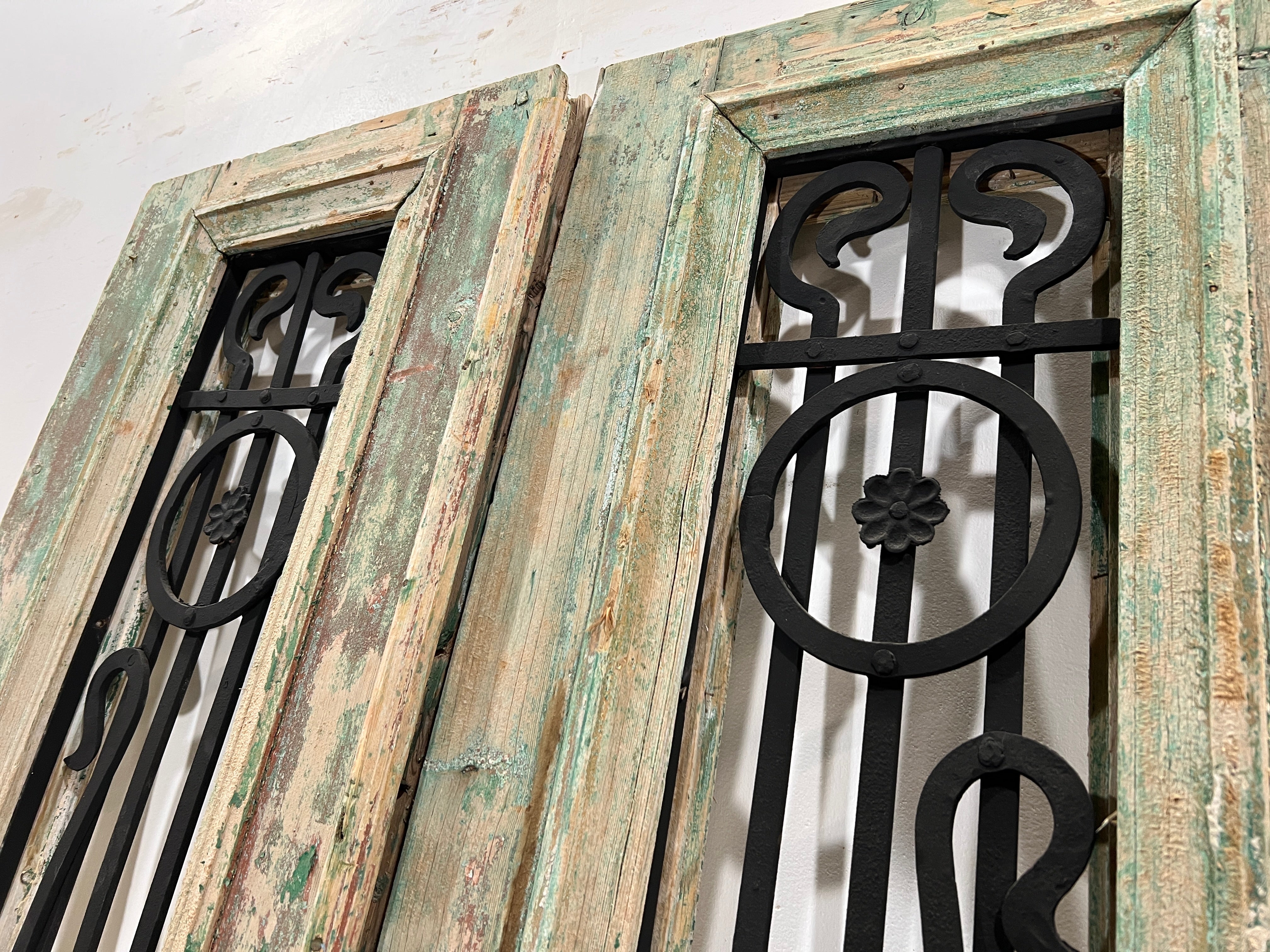 Doors with Iron 40in x 92in x 1.75in #353 - Saltaire Antiques