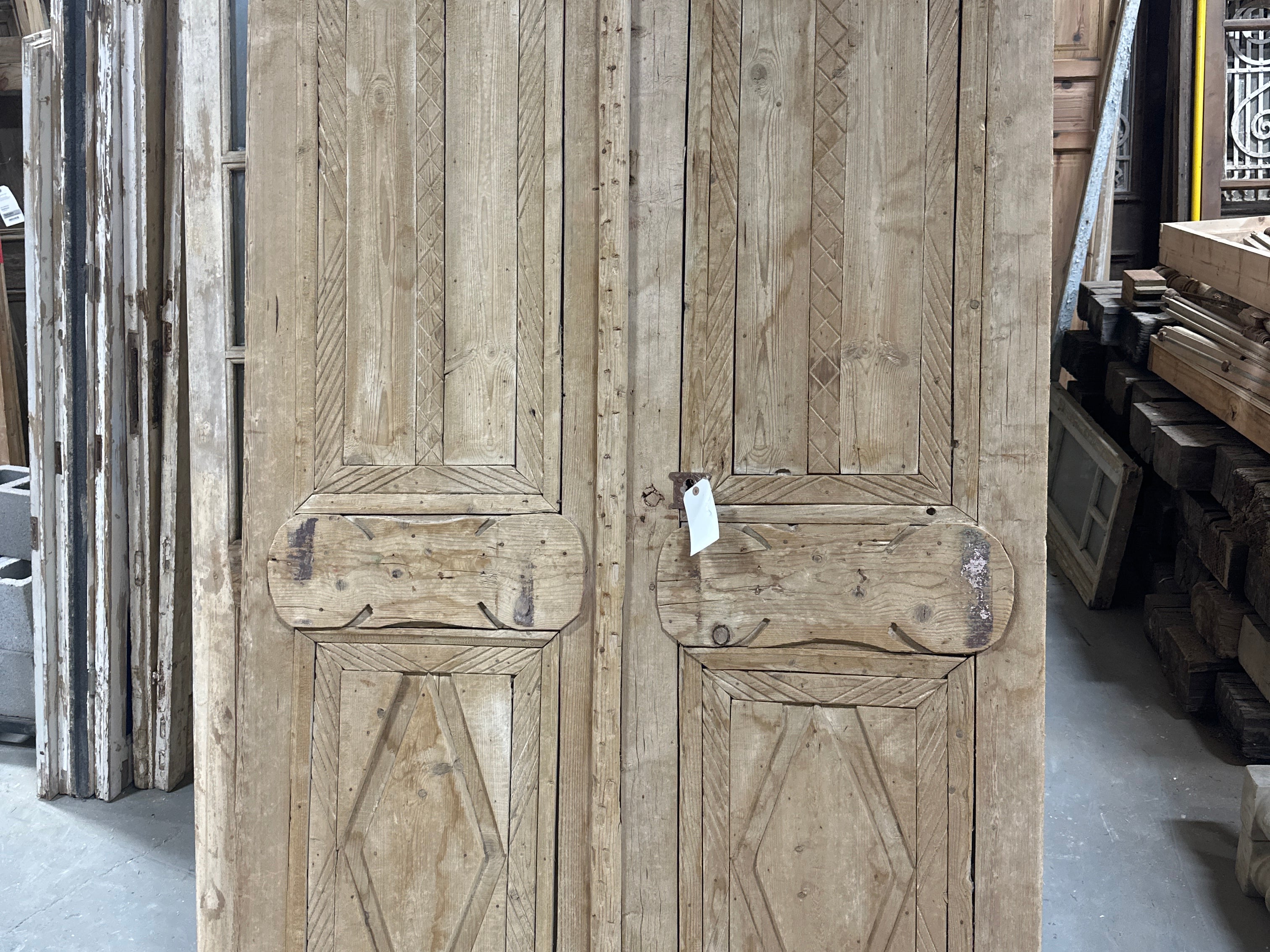 Solid Door (Carved) 51in x 90in x 1.75in #1140 - Saltaire Antiques