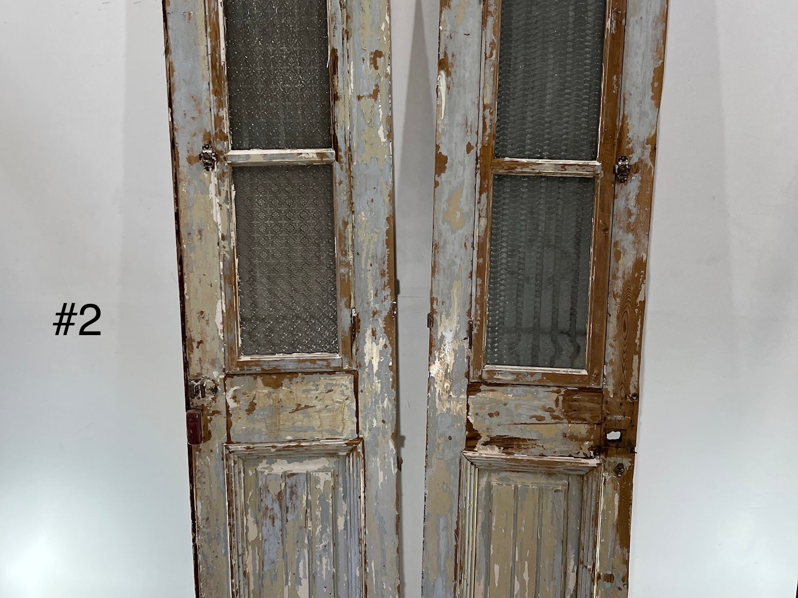 Doors with Iron 43in x 90in x 1.75in #356 - Saltaire Antiques