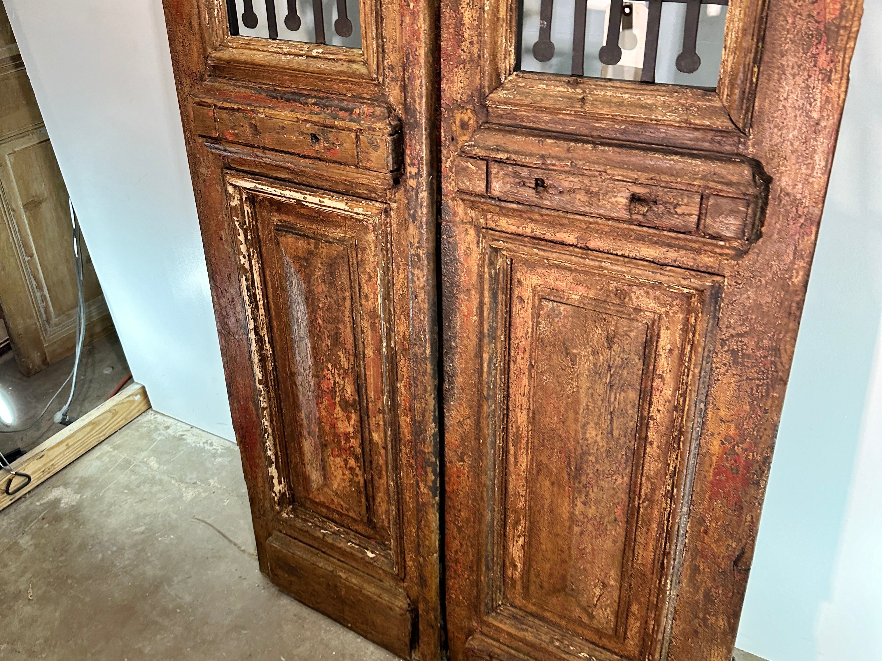 Doors with Iron 42.5in x 101in x 1.75in #360 - Saltaire Antiques