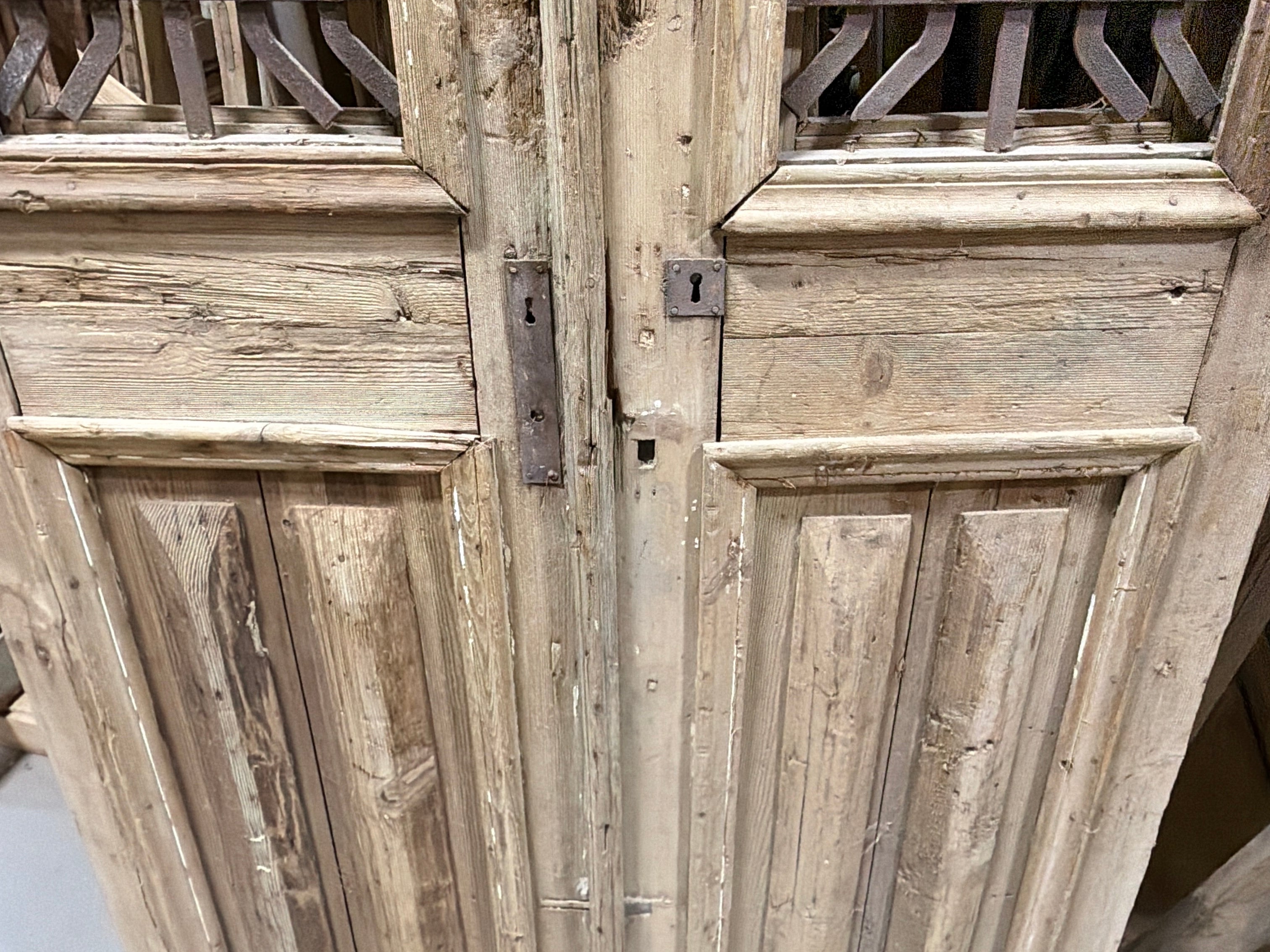 Doors with Iron 44in x 98.5in x 1.75in #1250 - Saltaire Antiques