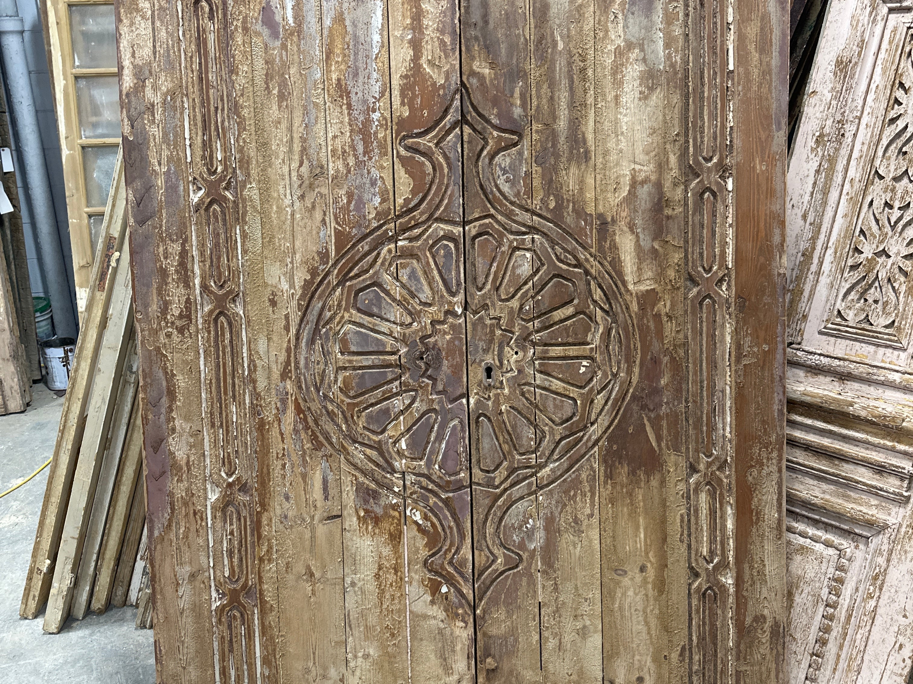 Solid Door (Carved) 55in x 83in x 1.75in #1090 - Saltaire Antiques