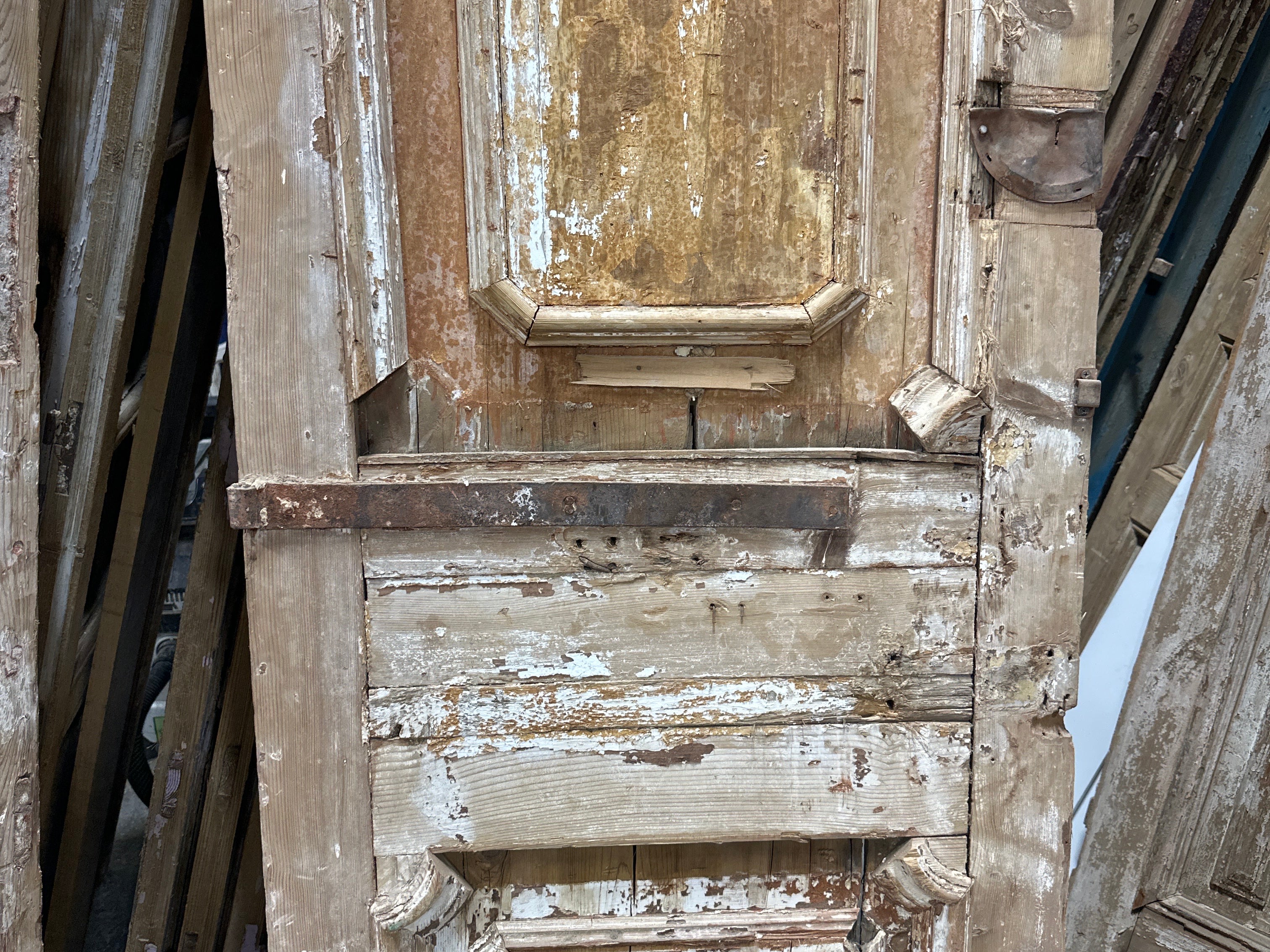 Solid Door (Carved) 57in x 105in x 2in #1089 - Saltaire Antiques