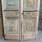 Solid Door (Carved) 60in x 105in x 1.75in #1124 - Saltaire Antiques