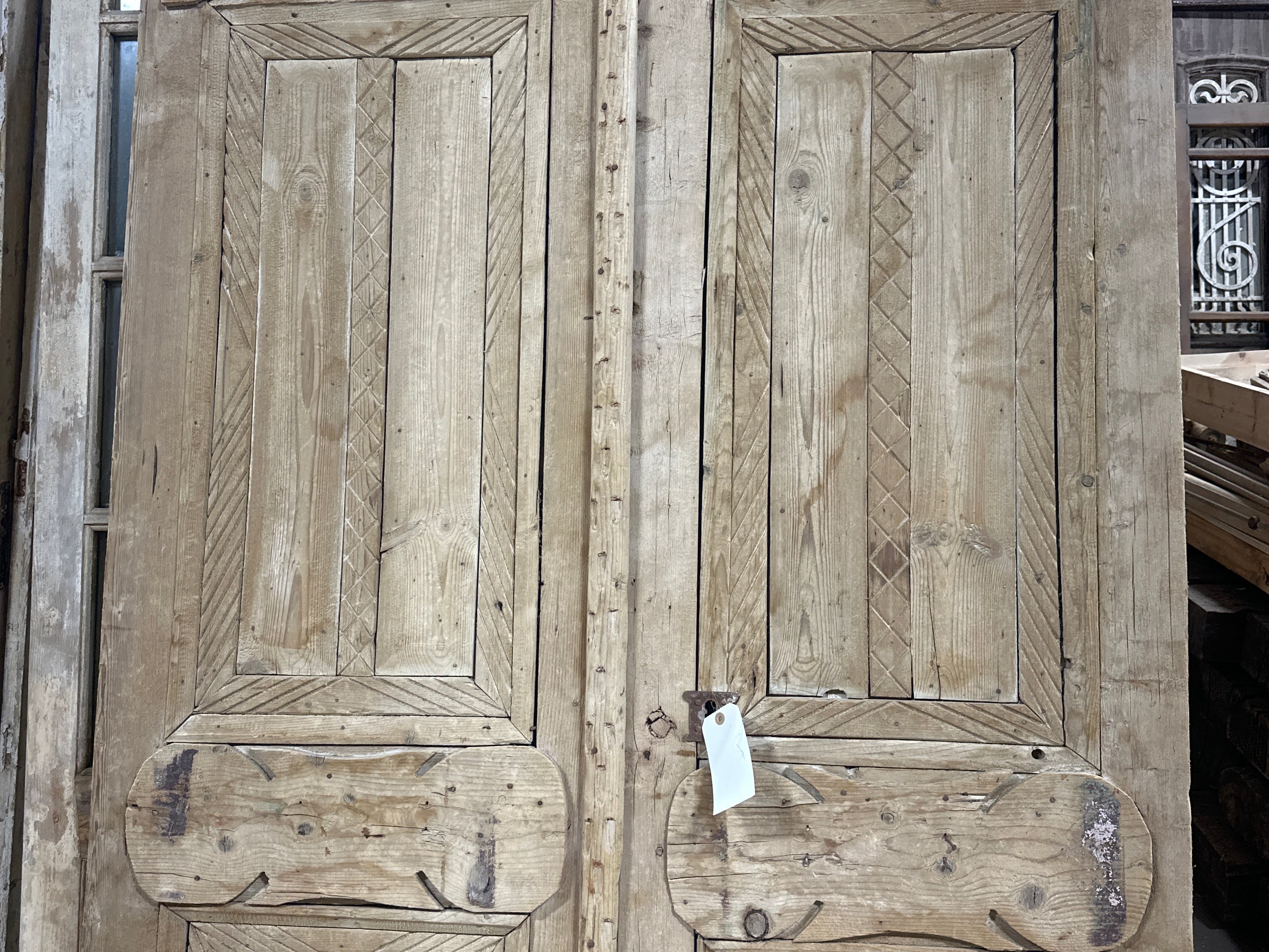 Solid Door (Carved) 51in x 90in x 1.75in #1140 - Saltaire Antiques
