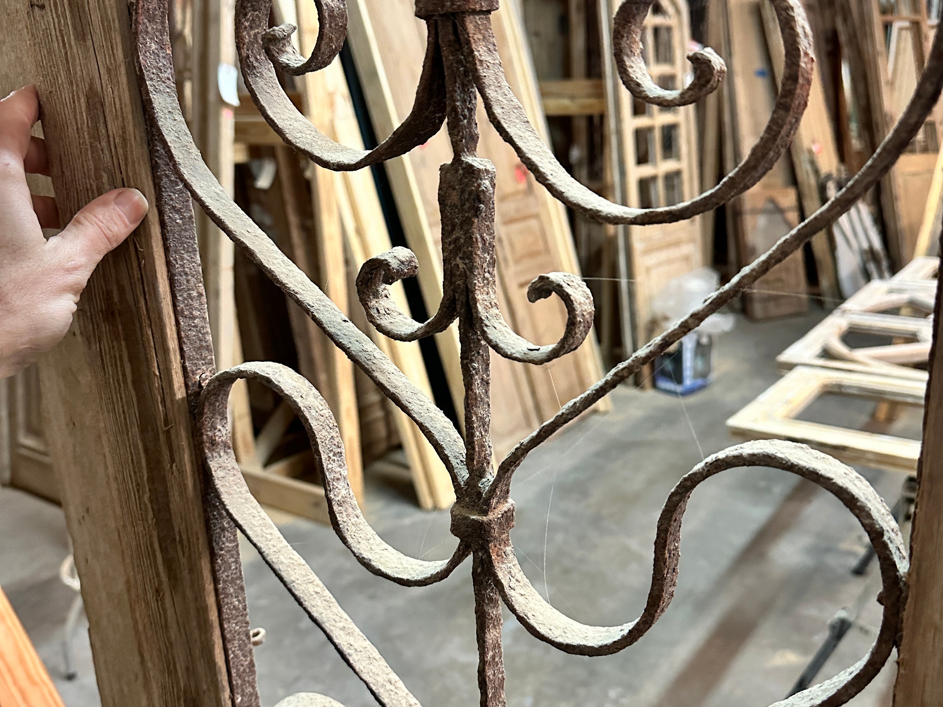 Doors with Iron 53in x 108in x 2.375in #505 - Saltaire Antiques