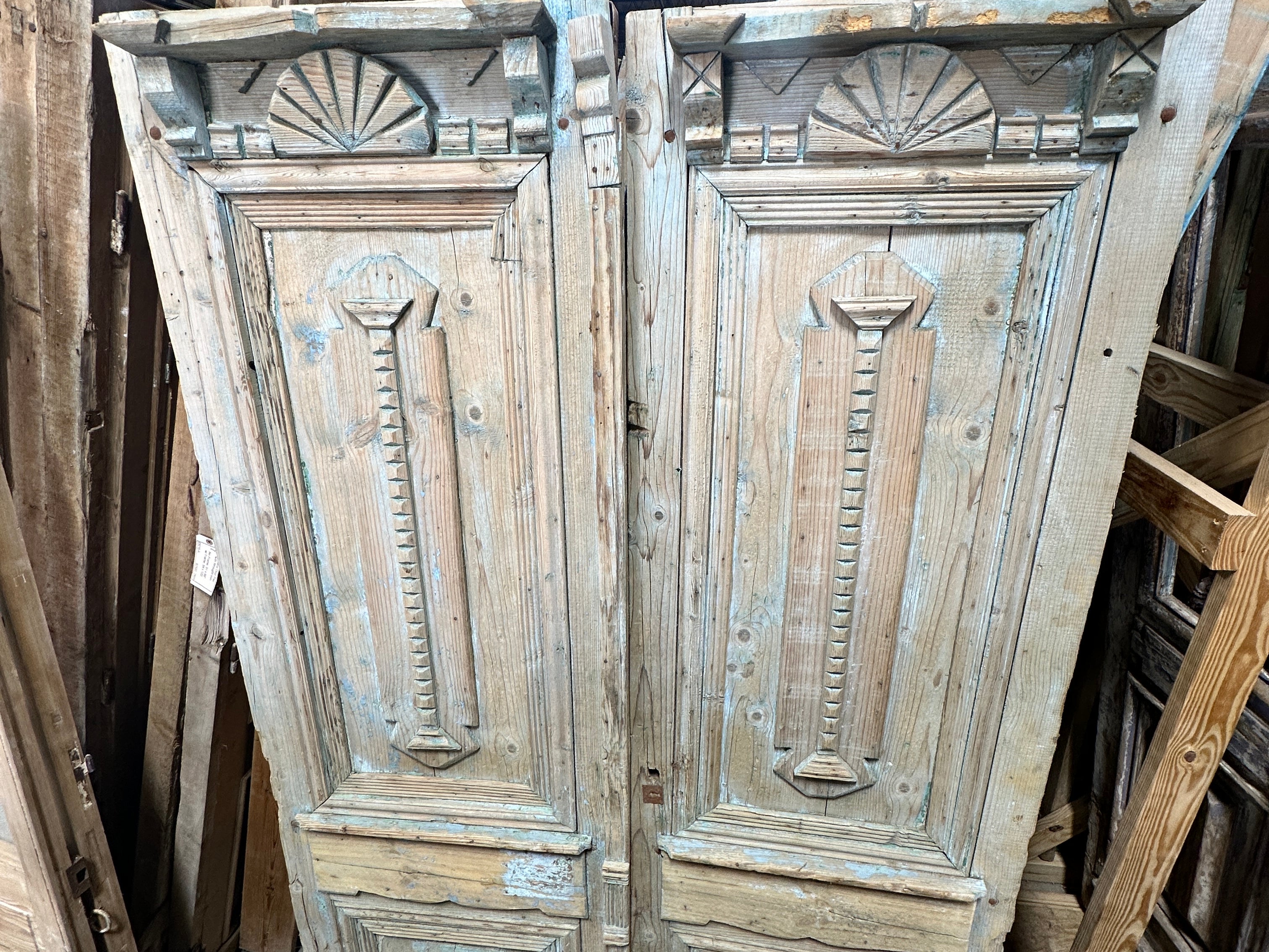 Solid Door (Carved) 58in x 98in x 1.75in #1207 - Saltaire Antiques