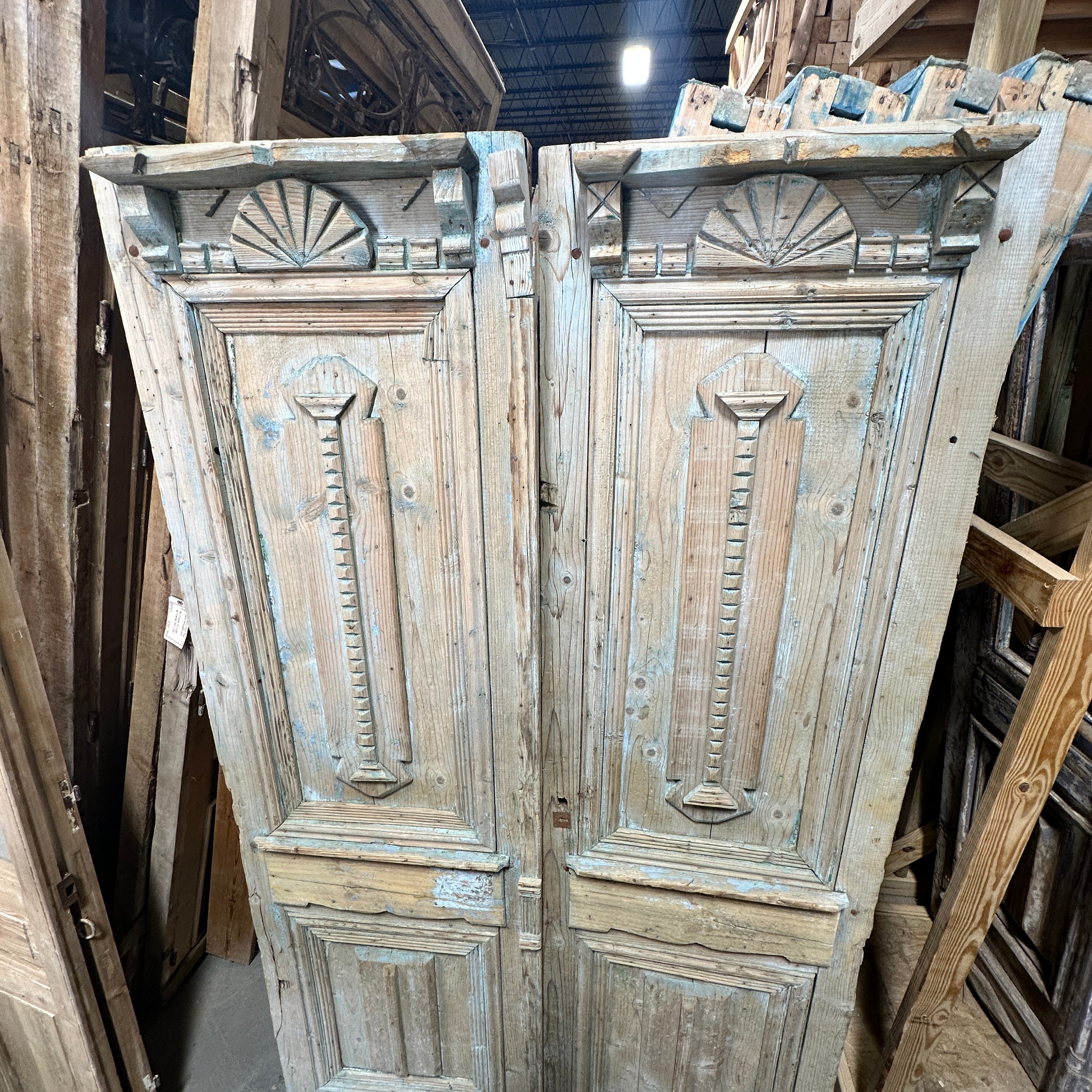 Solid Door (Carved) 58in x 98in x 1.75in #1207 - Saltaire Antiques