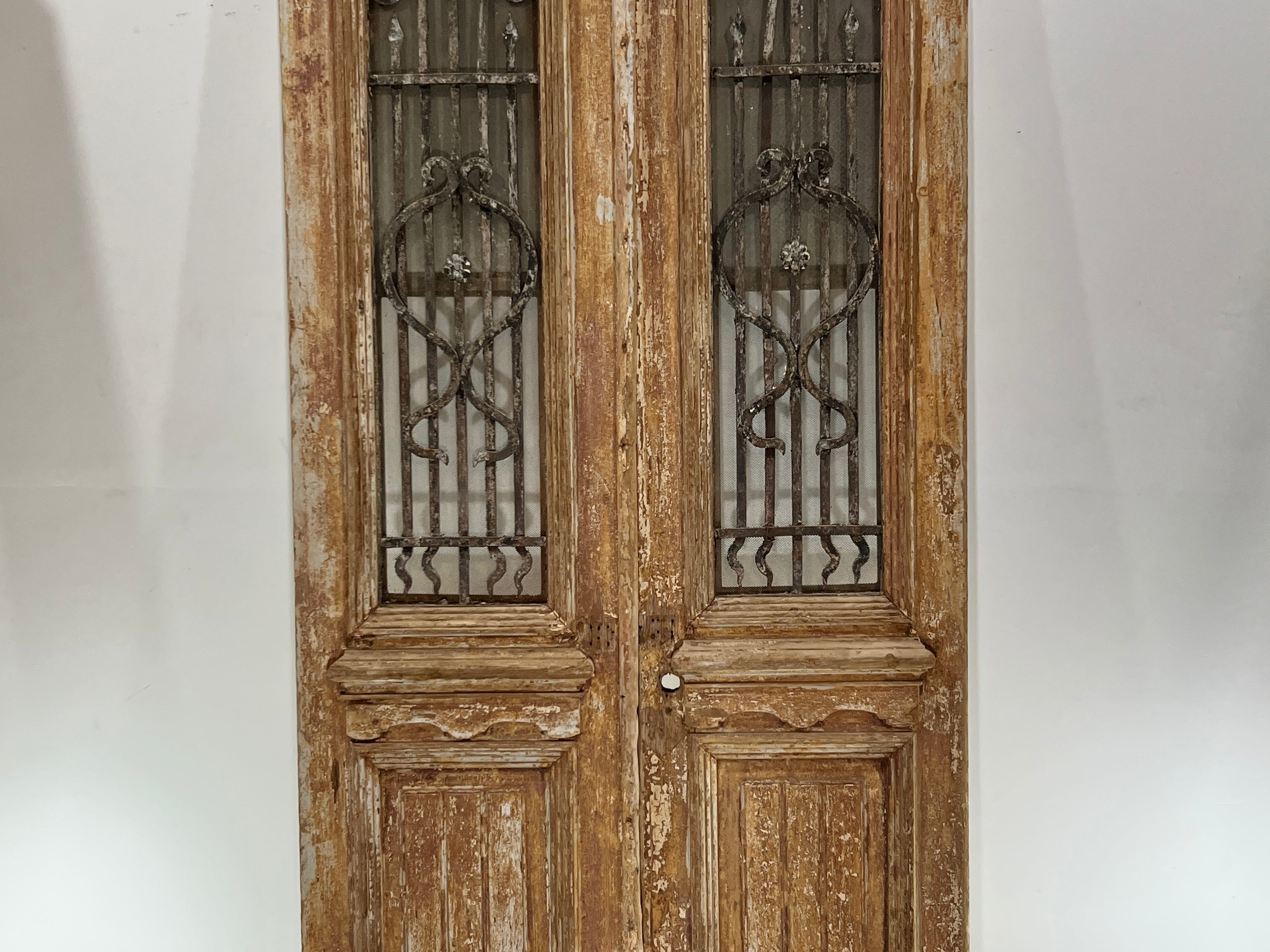 Doors with Iron 43in x 90in x 1.75in #356 - Saltaire Antiques