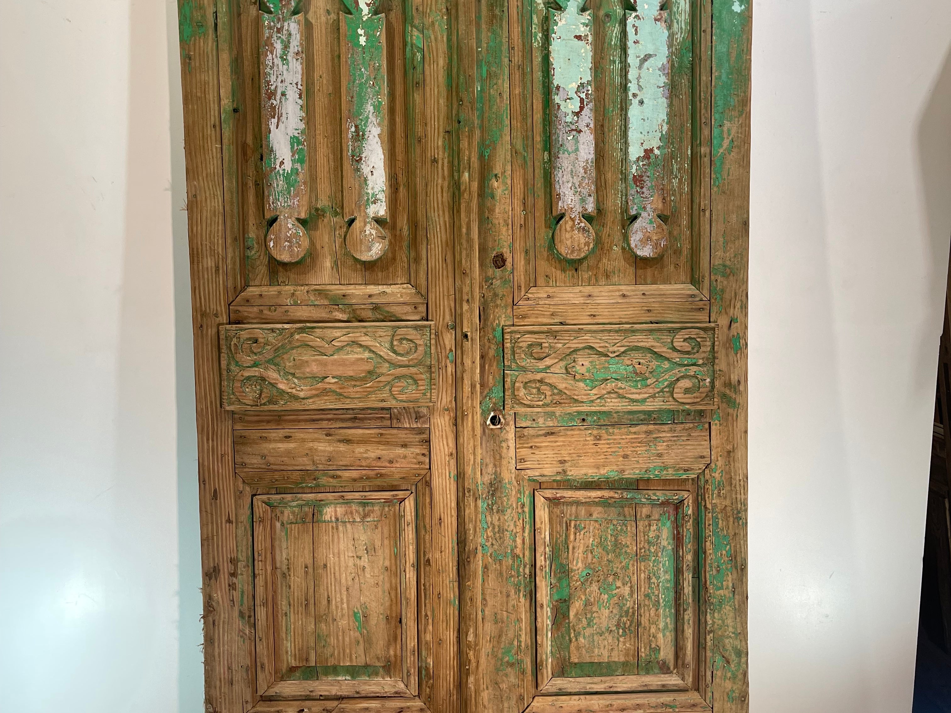 Solid Door (Carved) 51.5in x 98in x 1.75in #655 - Saltaire Antiques