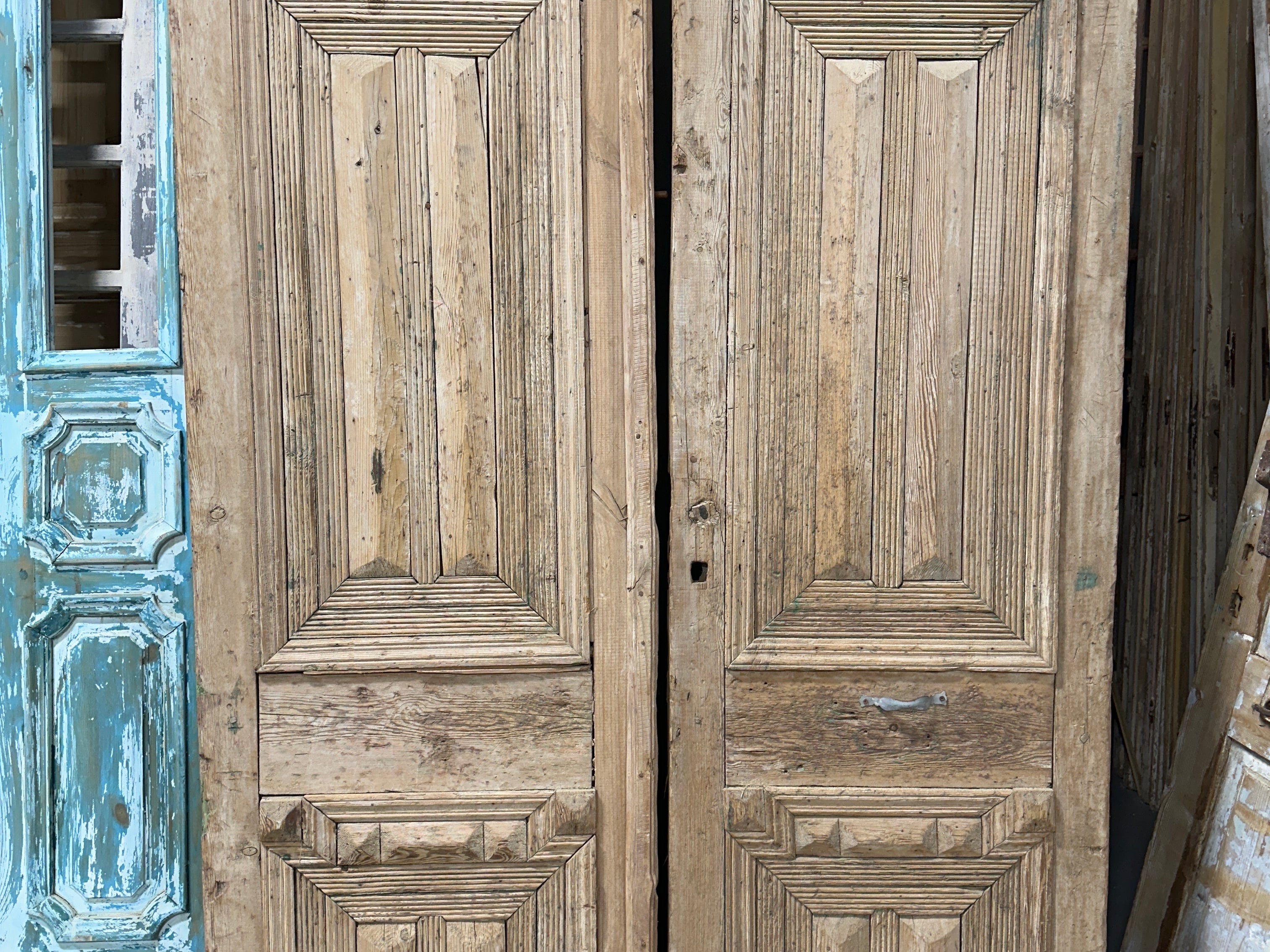 Solid Door (Carved) 56in x 89.5in x 1.75in #914 - Saltaire Antiques