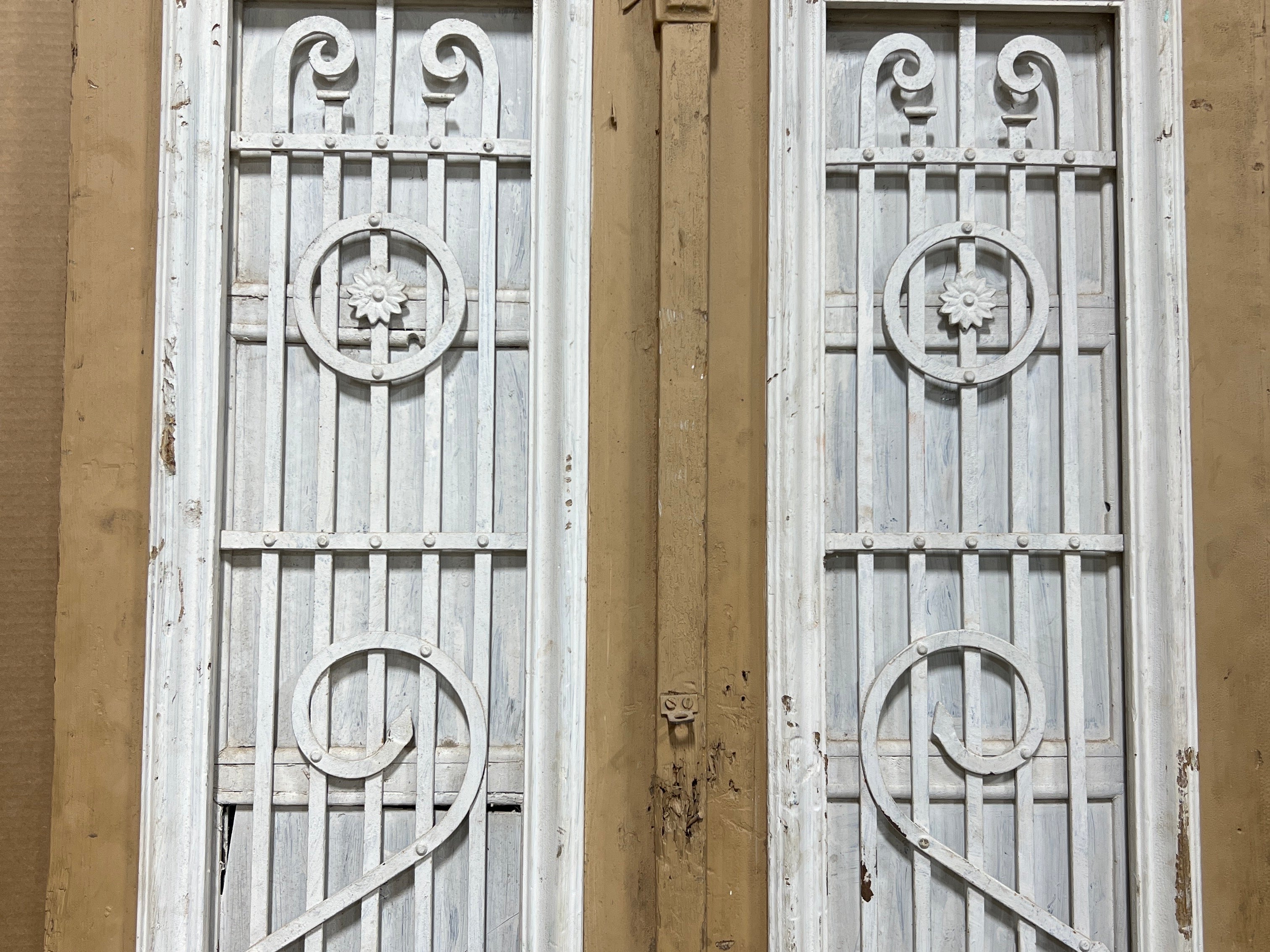 Doors with Iron 36in x 83in x 1.25in #1019 - Saltaire Antiques
