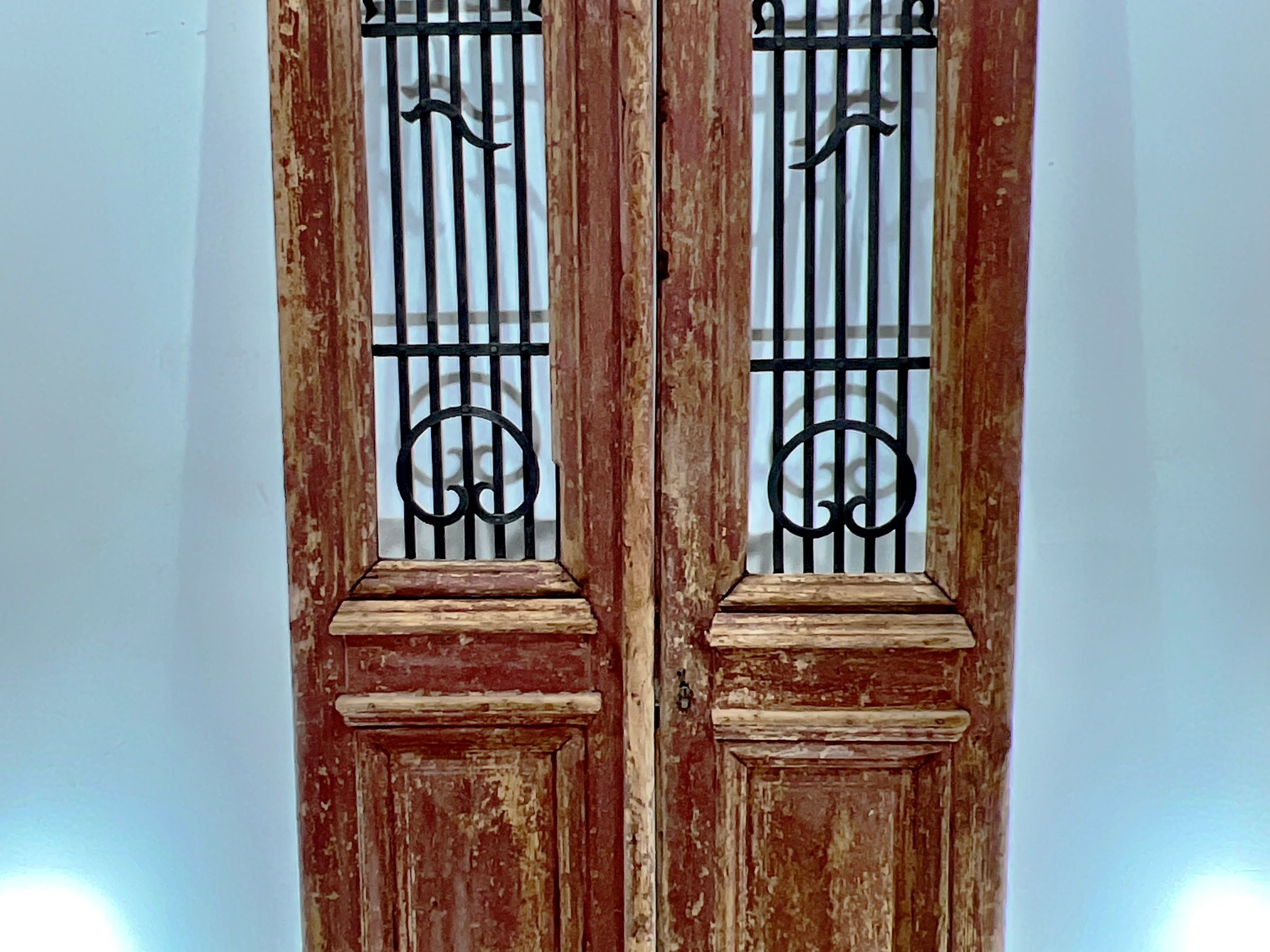 Doors with Iron 44in x 96in x 1.75in #340 - Saltaire Antiques