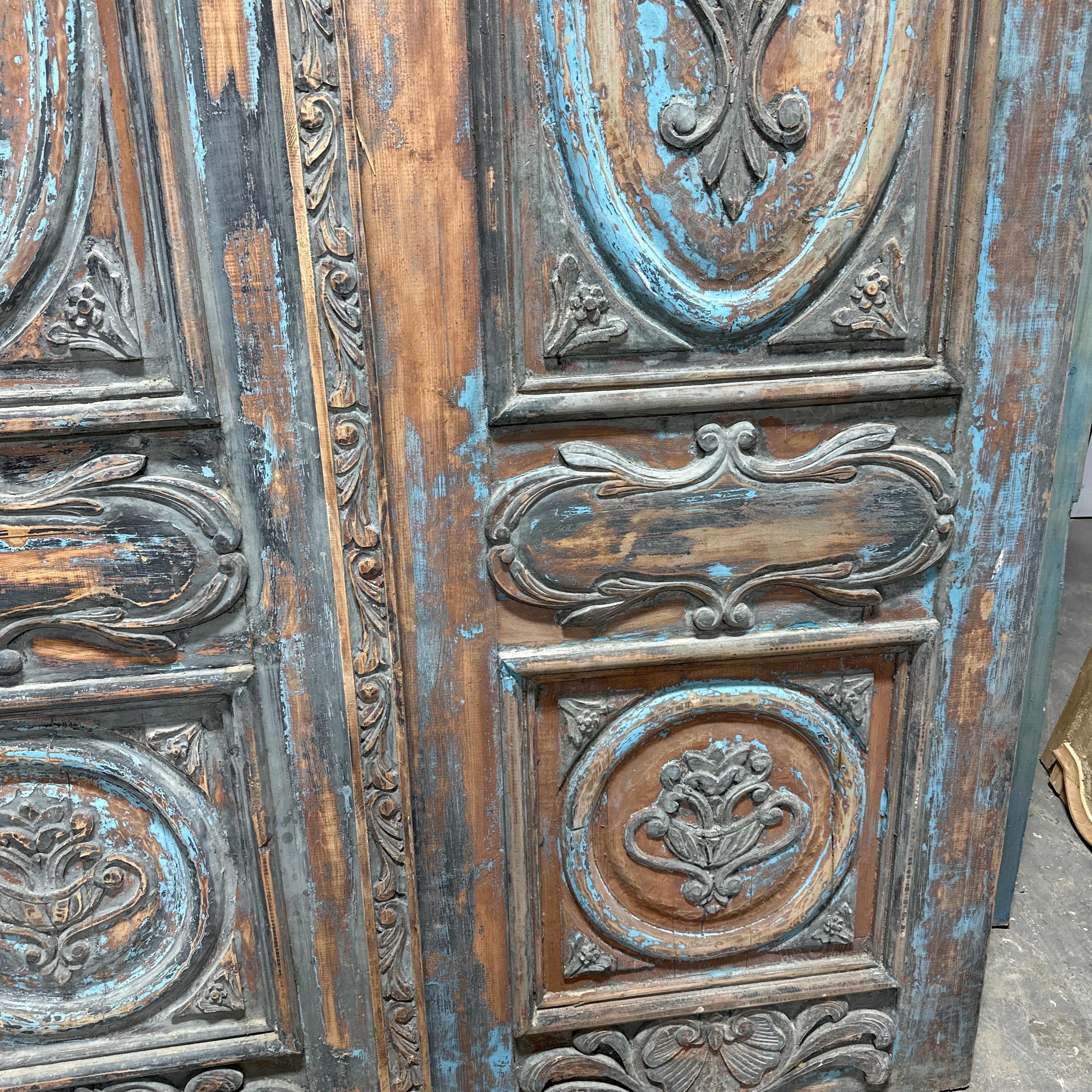 Solid Door (Carved) 72in x 107in x 2.375in #1123 - Saltaire Antiques
