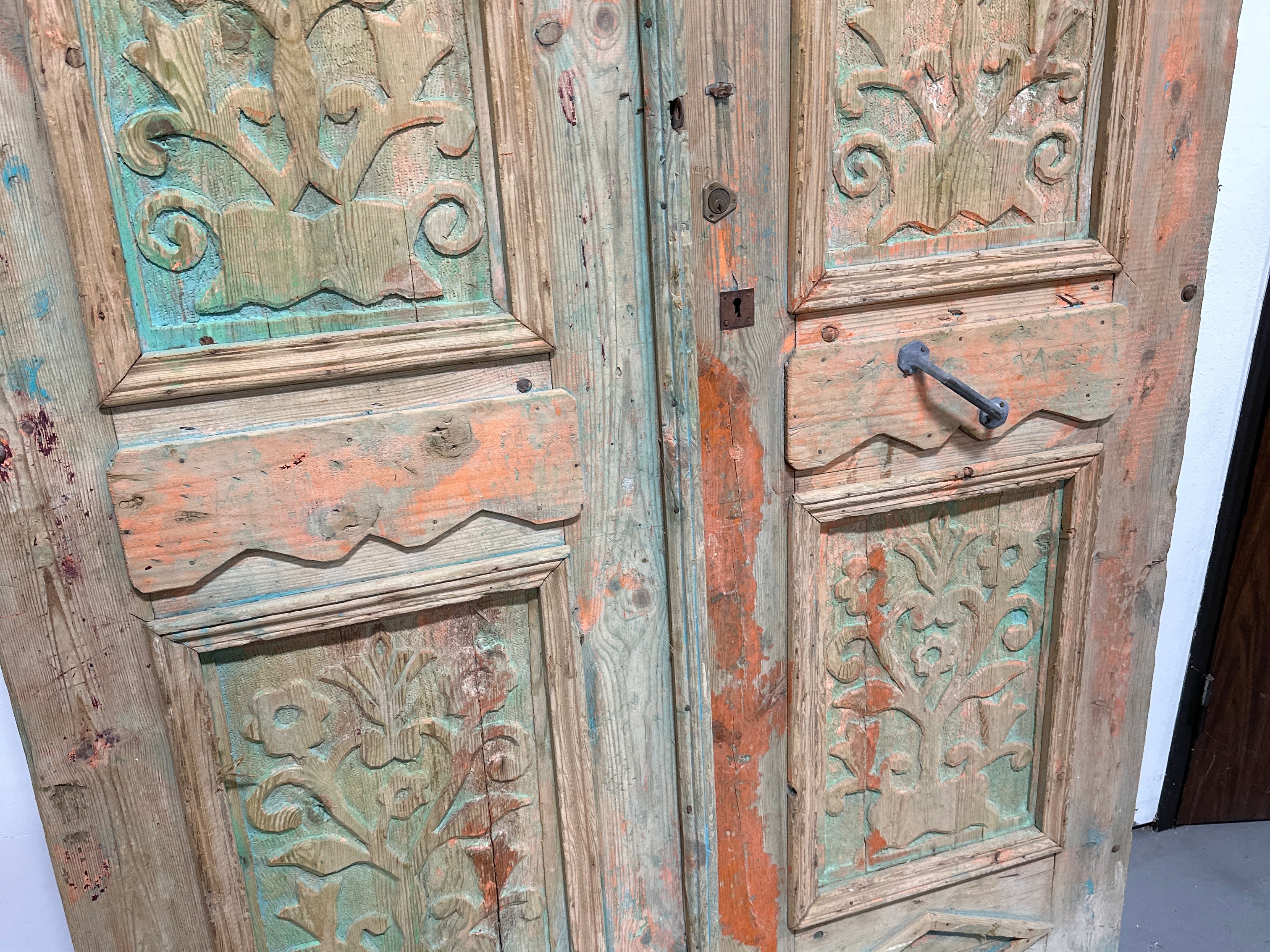 Solid Door (Carved) 58in x 100in x 1.75in #863 - Saltaire Antiques