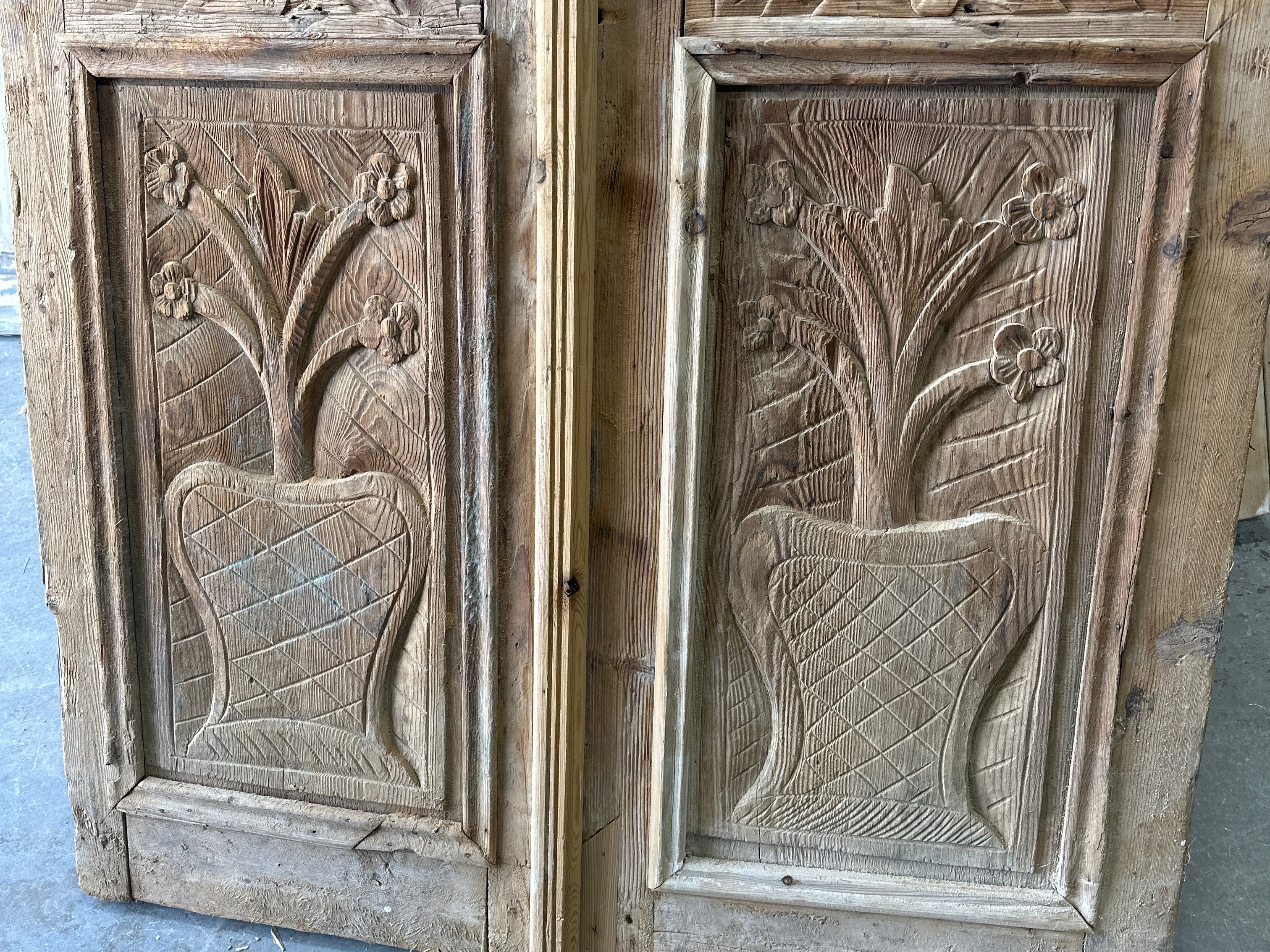 Solid Door (Carved) 51in x 88in x 1.75in #1210 - Saltaire Antiques