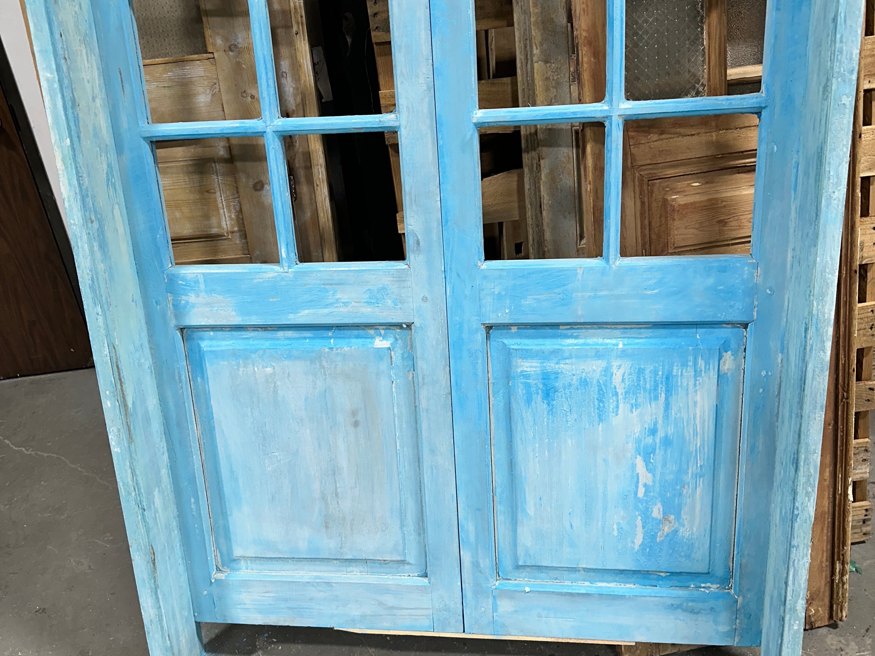 Arched Doors with Lites 48in x 108in x 1.75in #915 - Saltaire Antiques
