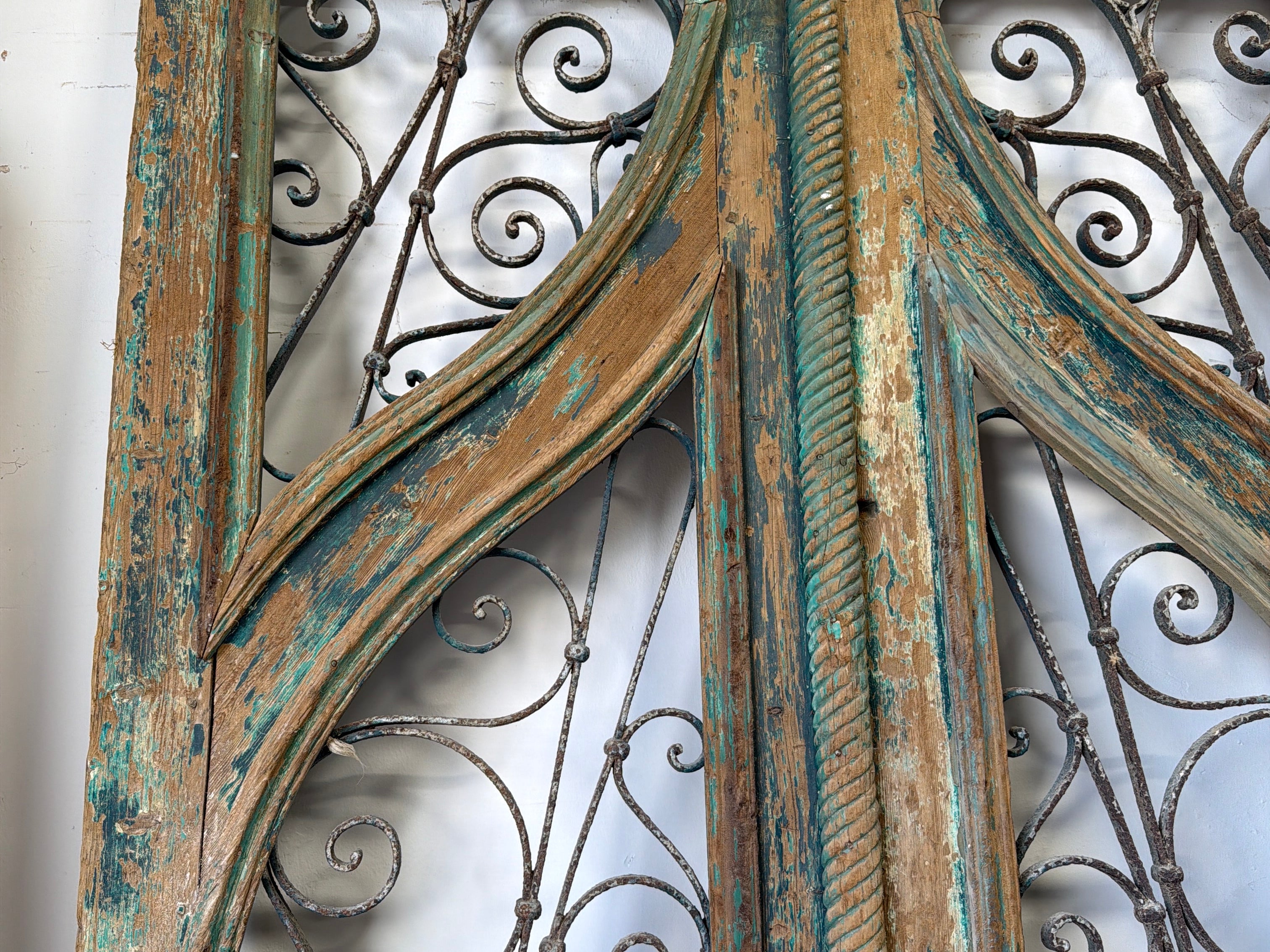 Doors with Iron 56in x 109.5in x 2.25in #1318 - Saltaire Antiques