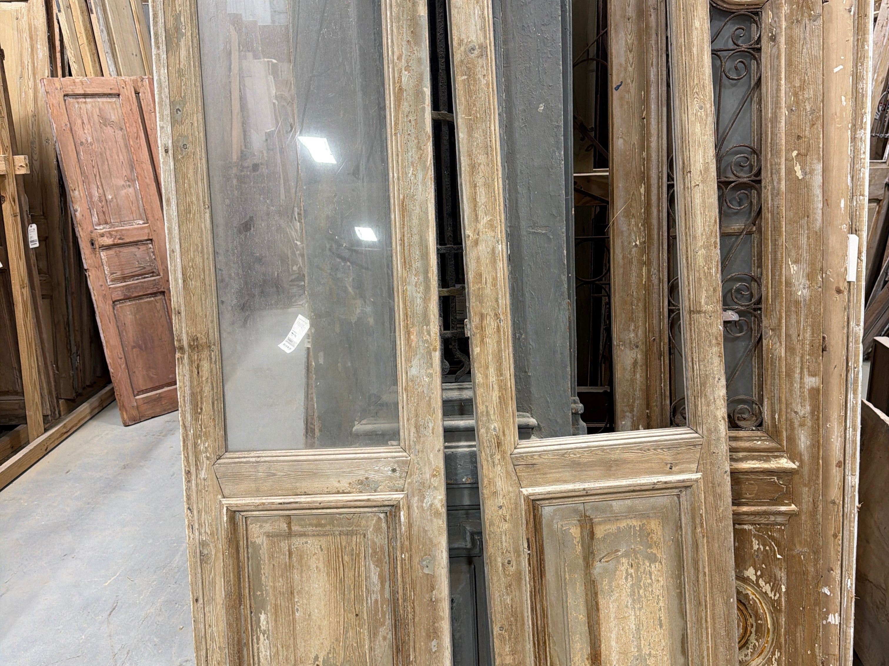 Doors with Lites 45.5in x 94in x 1.75in #1235 - Saltaire Antiques