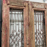 Doors with Iron 43in x 92in x 1.75in #1068 - Saltaire Antiques