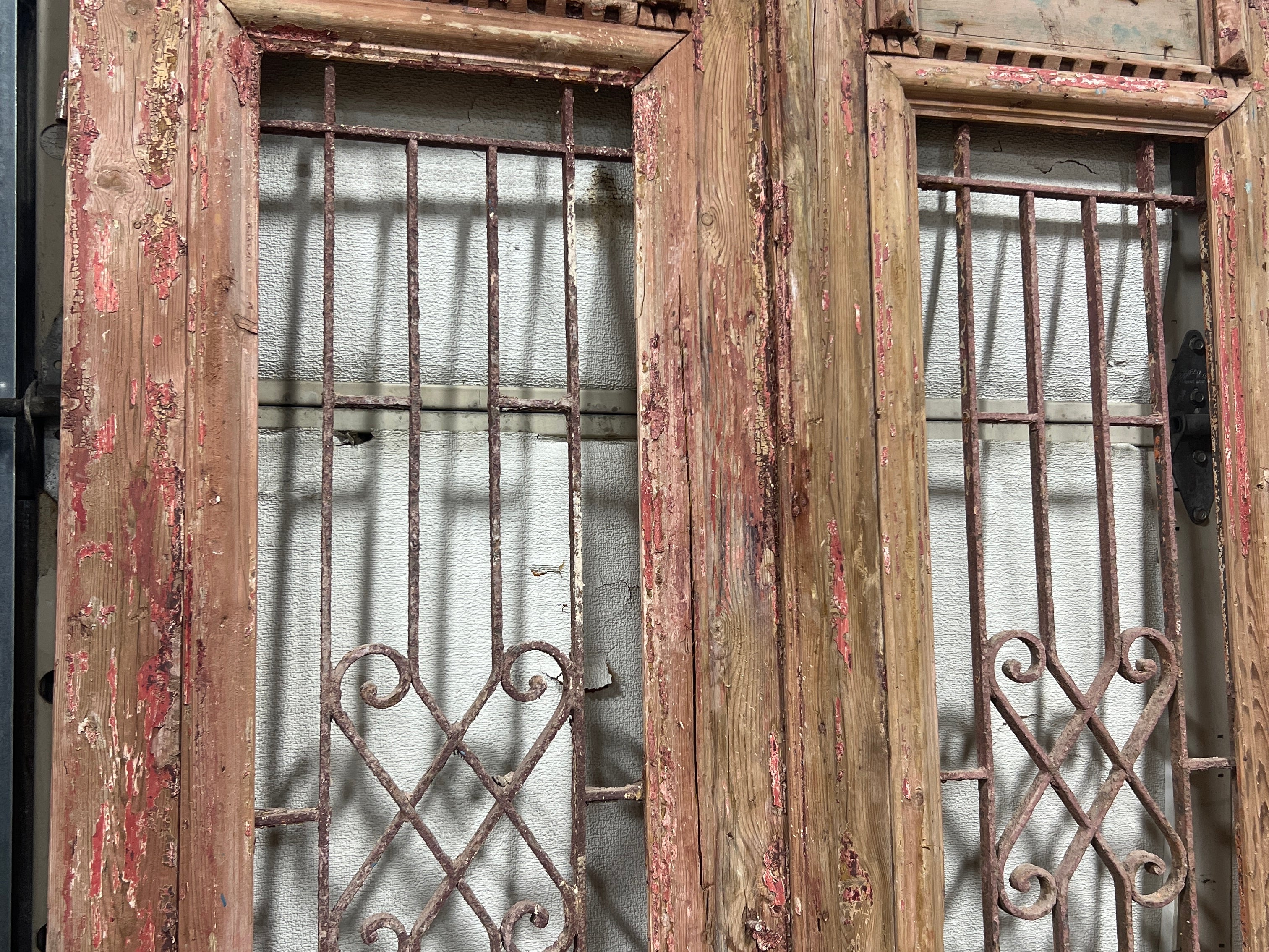 Doors with Iron 43in x 92in x 1.75in #1068 - Saltaire Antiques