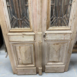 Doors with Iron 44.5in x 98.5in x 1.75in #1254 - Saltaire Antiques