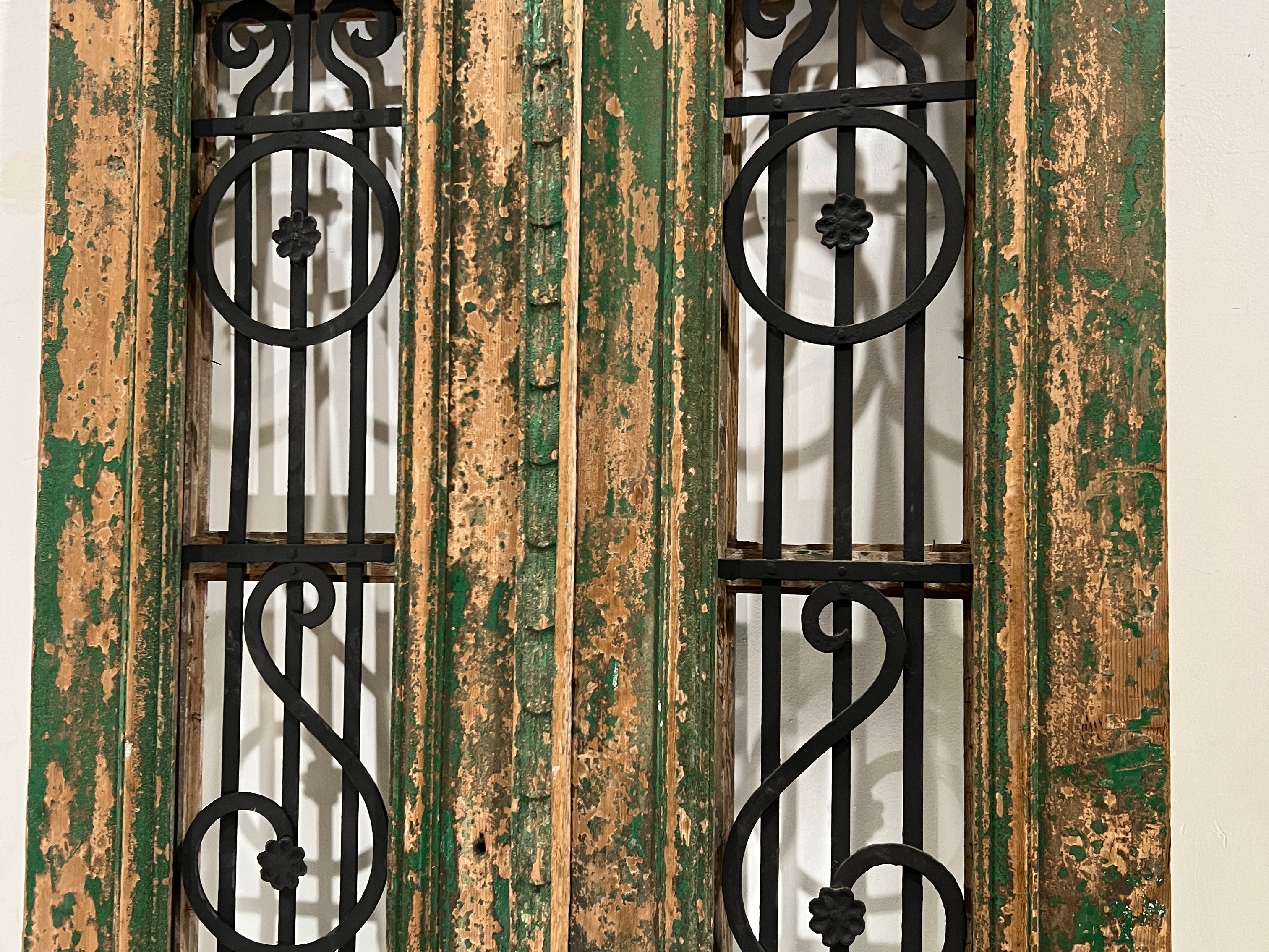 Doors with Iron 39in x 96.5in x 1.75in #365 - Saltaire Antiques