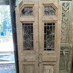 Unusually Shaped Doors with Iron 46in x 92in x 1.75in #281 - Saltaire Antiques