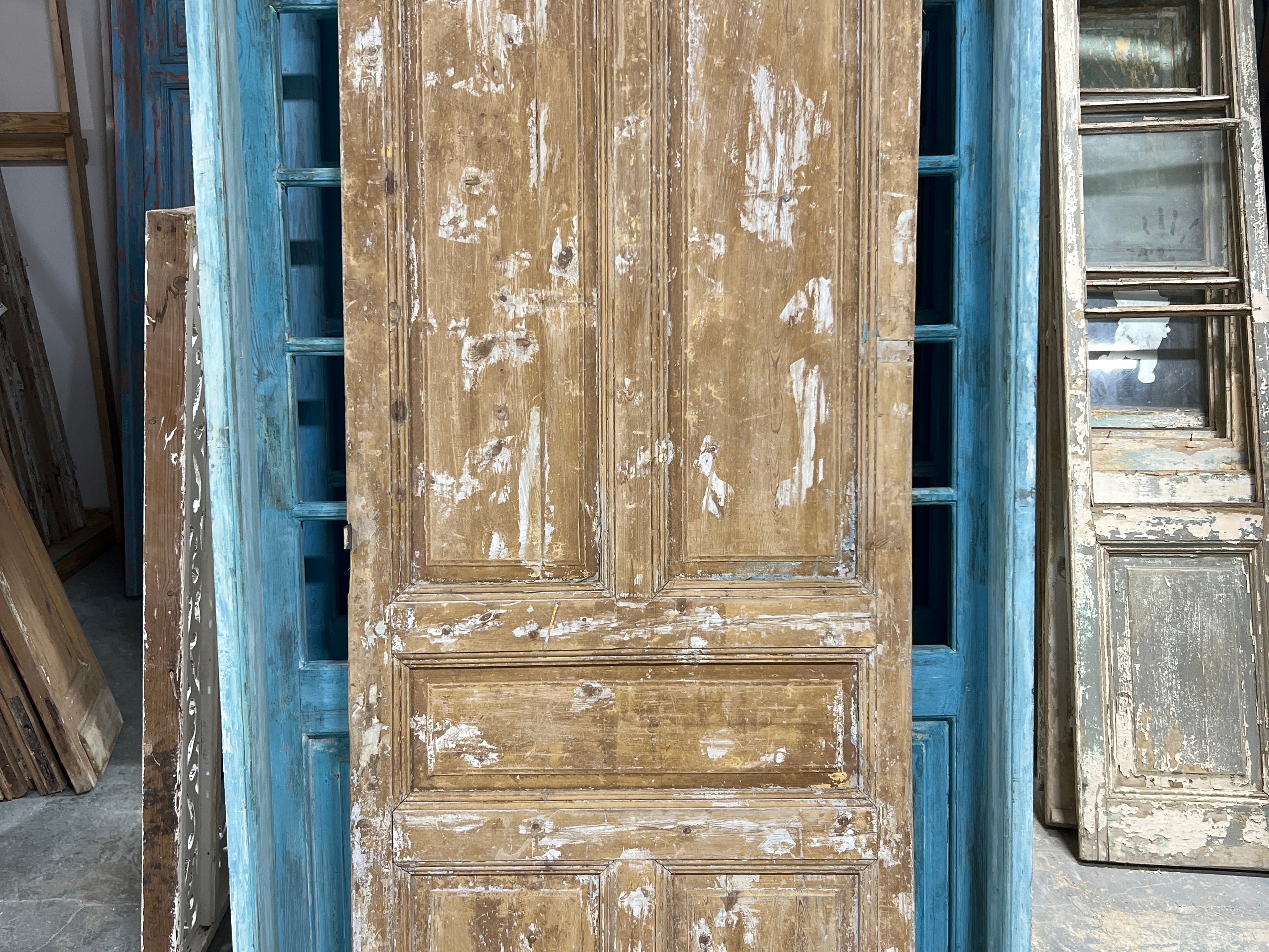 Solid Door (Raised Panel) 35in x 91.5in x 1.75in #1053 - Saltaire Antiques