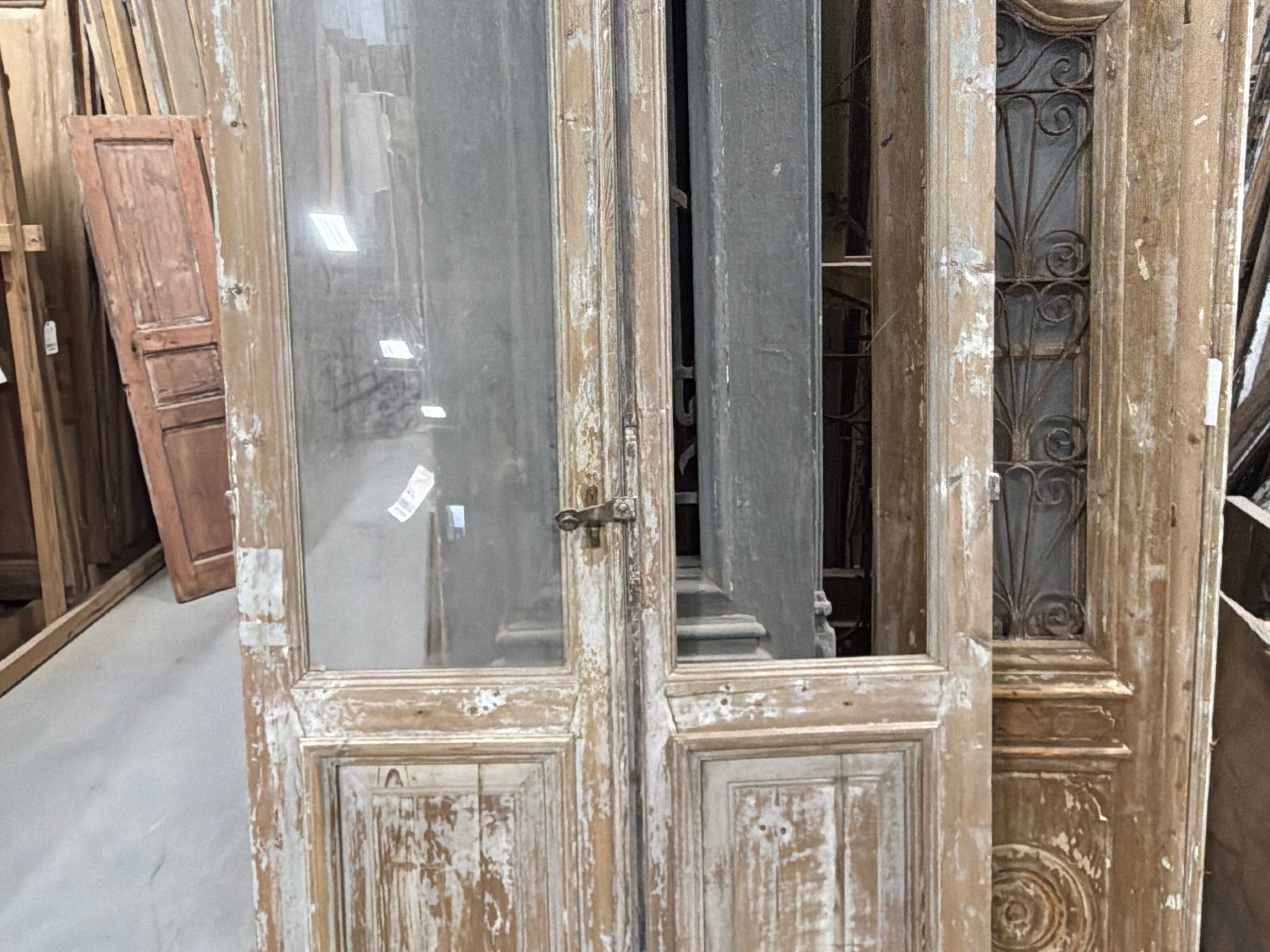 Doors with Lites 45.5in x 94in x 1.75in #1235 - Saltaire Antiques