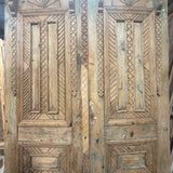 Solid Door (Carved) 50in x 94.5in x 1.75in #1211 - Saltaire Antiques