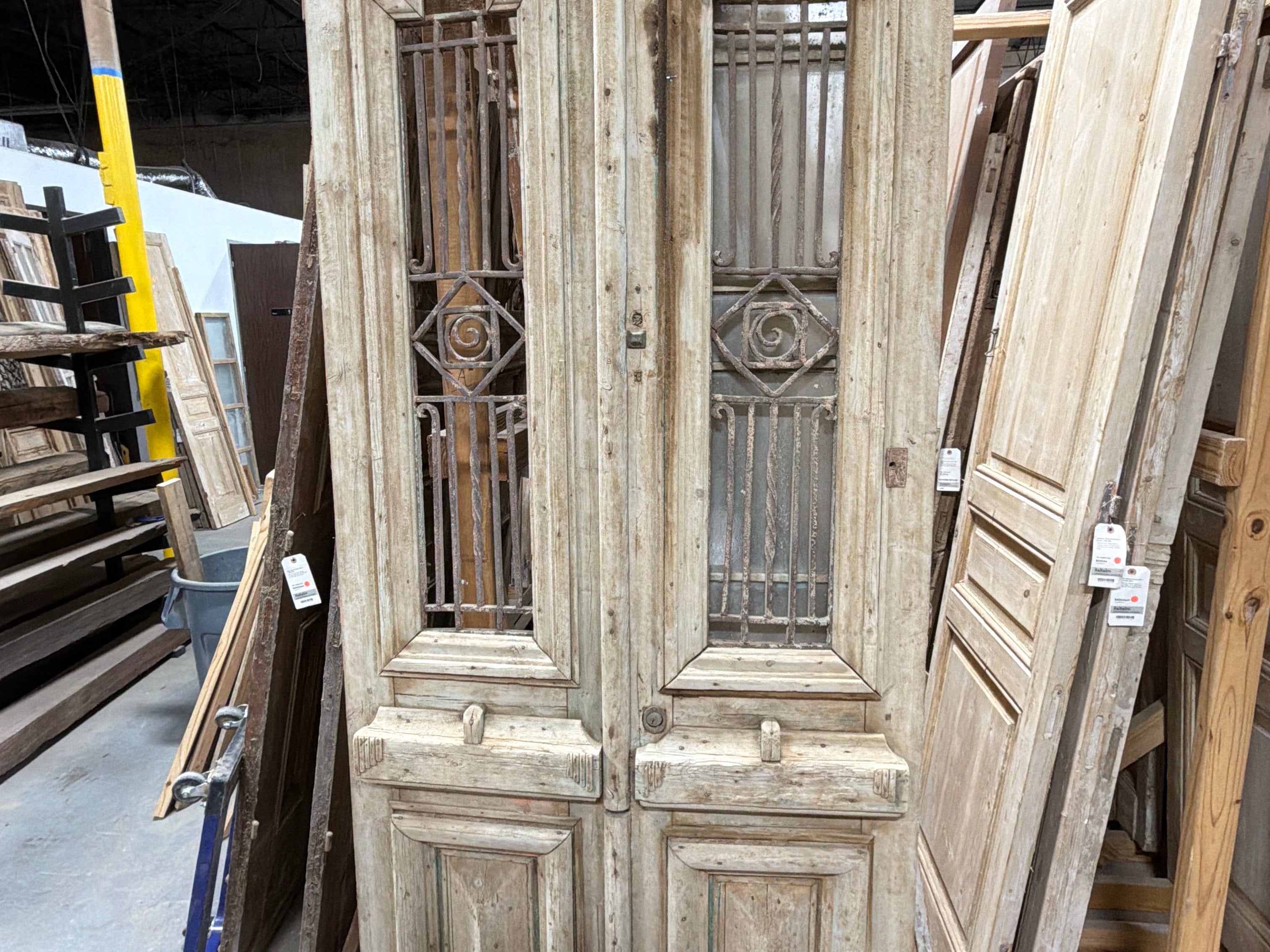 Doors with Iron 41in x 103in x 1.75in #1255 - Saltaire Antiques
