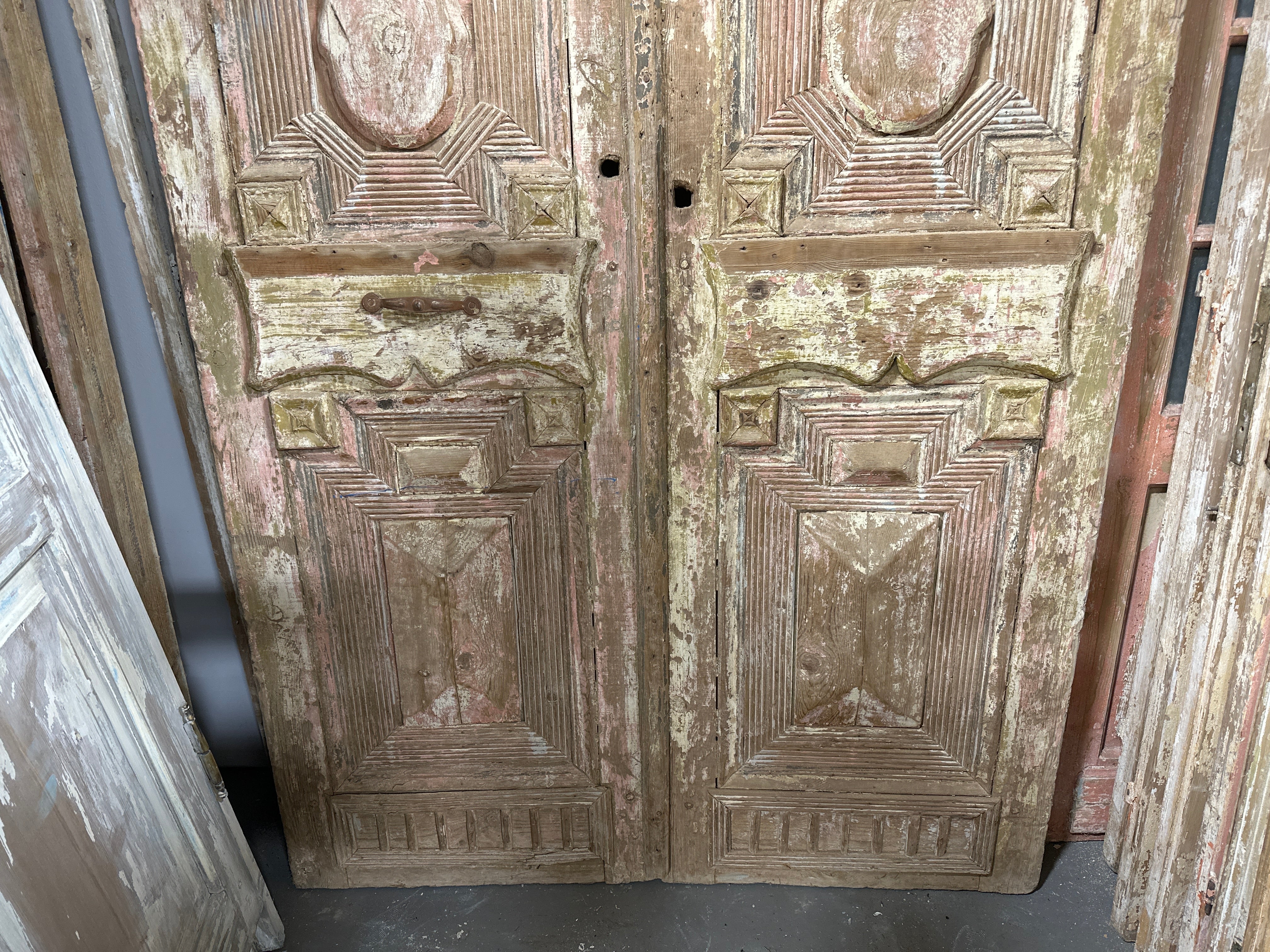 Solid Door (Carved) 55in x 94in x 1.75in #924 - Saltaire Antiques