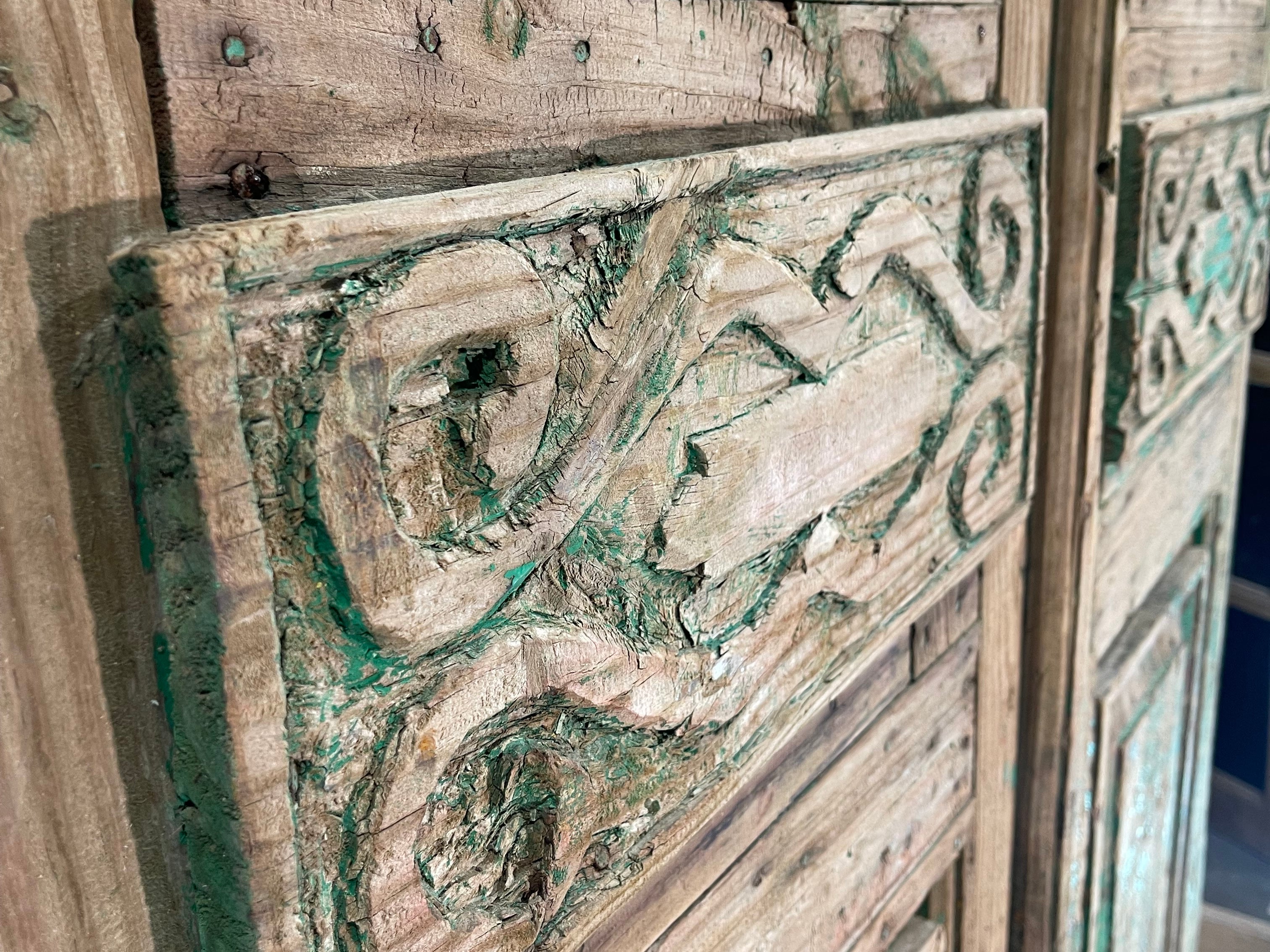 Solid Door (Carved) 51.5in x 98in x 1.75in #655 - Saltaire Antiques