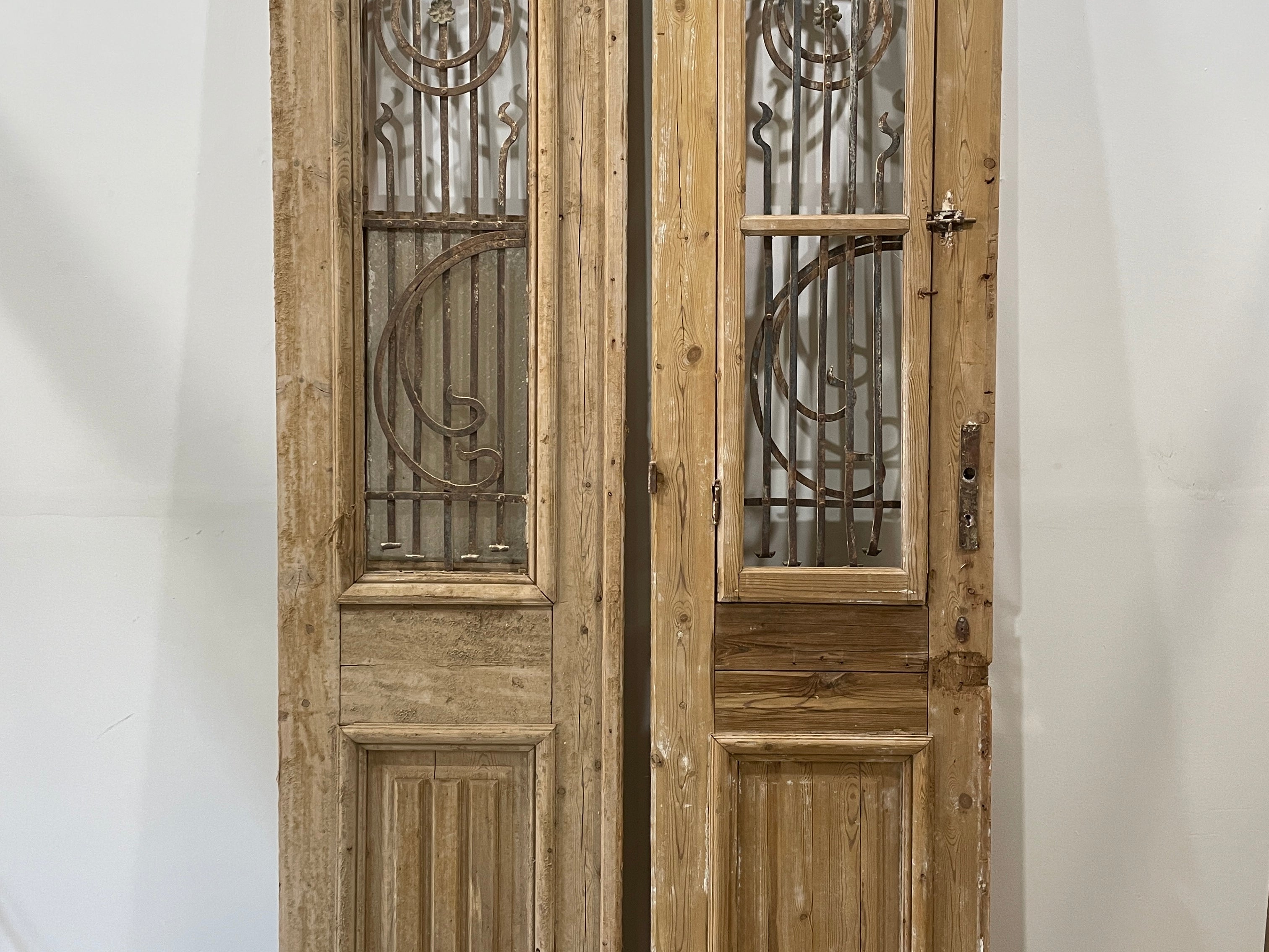 Doors with Iron 44in x 100in x 1.75in #160 - Saltaire Antiques