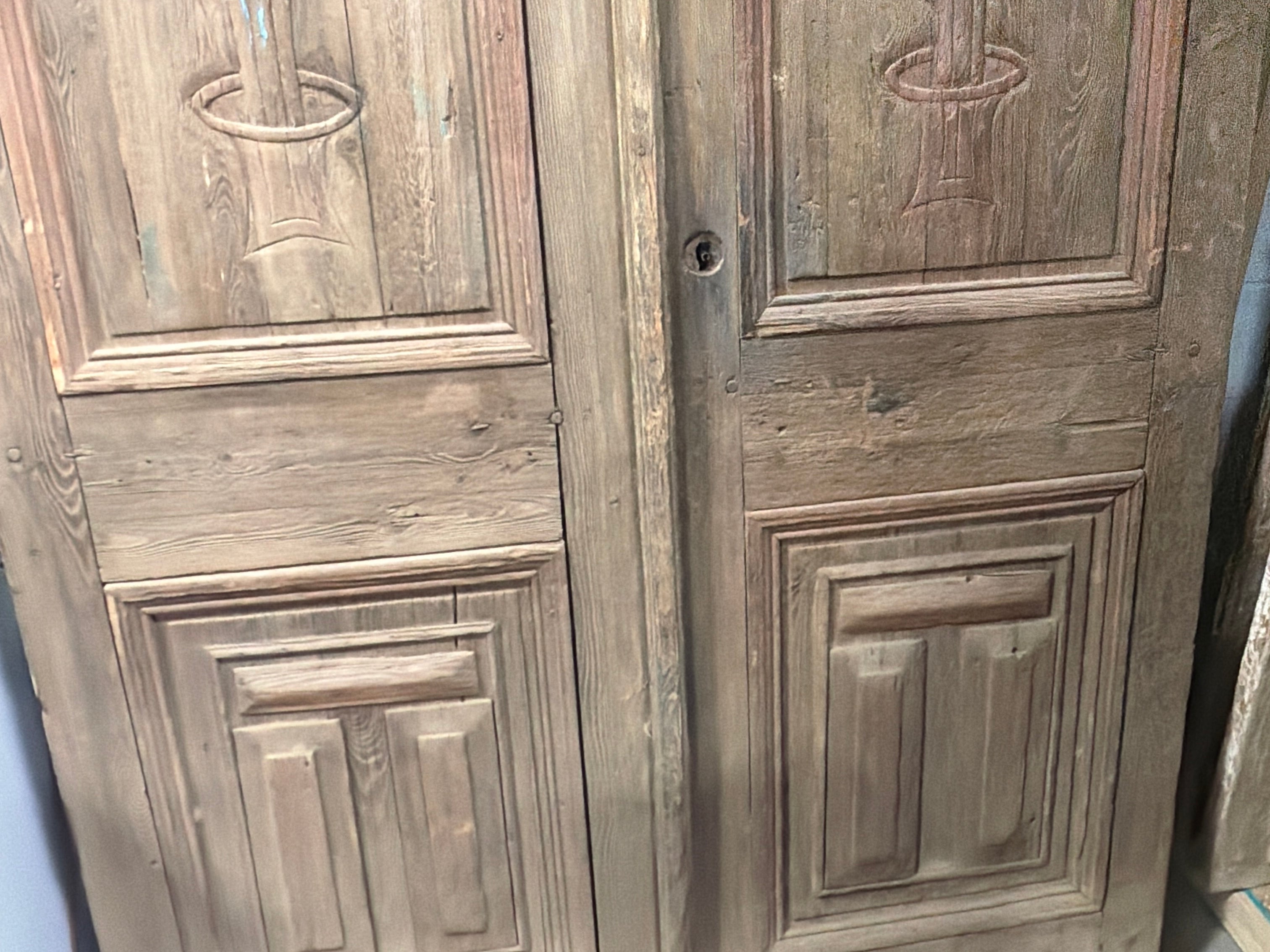 Solid Door (Carved) 59in x 97.5in x 2.25in #1205 - Saltaire Antiques