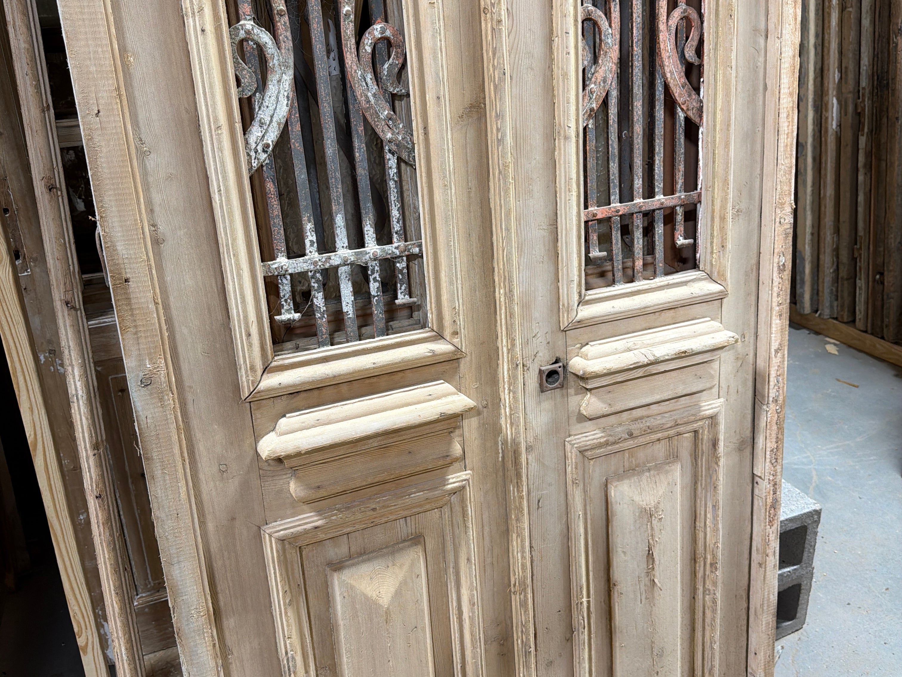 Doors with Iron 41in x 121in x 1.75in #1227 - Saltaire Antiques