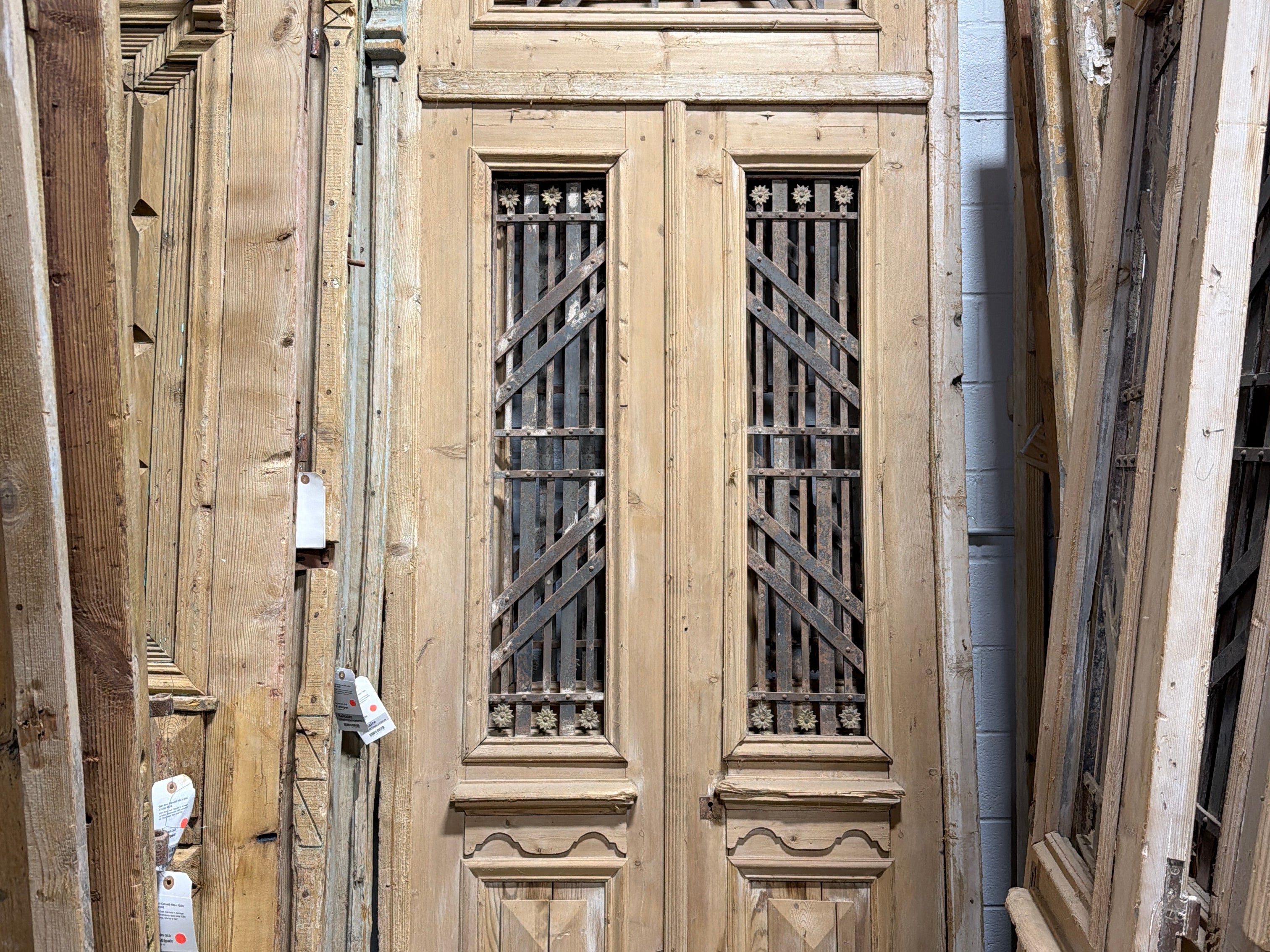 Doors with Iron 42in x 94in x 1.75in #1249 - Saltaire Antiques