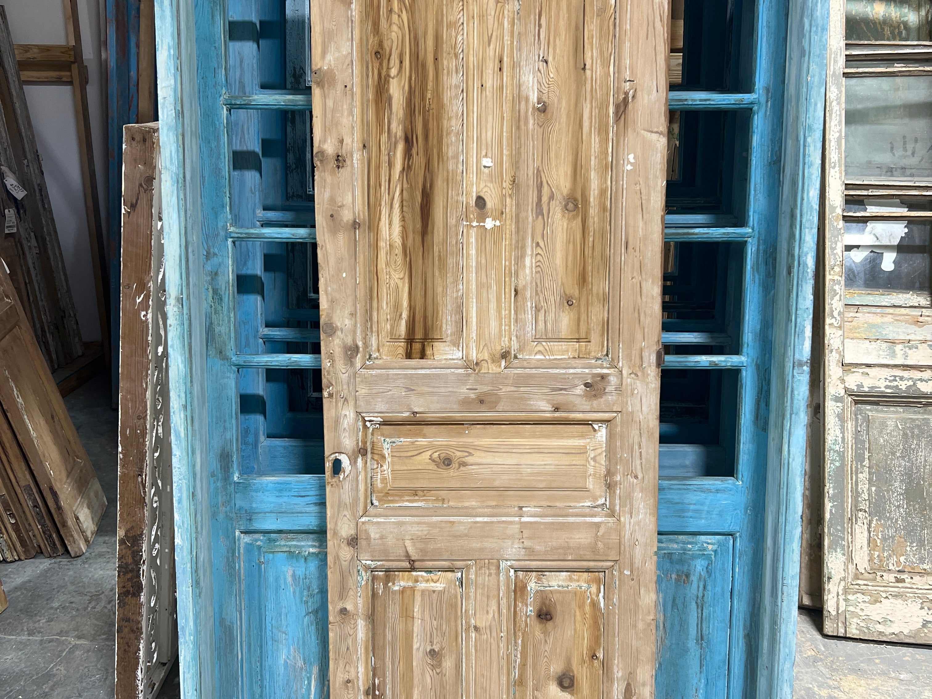 Solid Door (Raised Panel) 28in x 88.5in x 1.75in #1051 - Saltaire Antiques