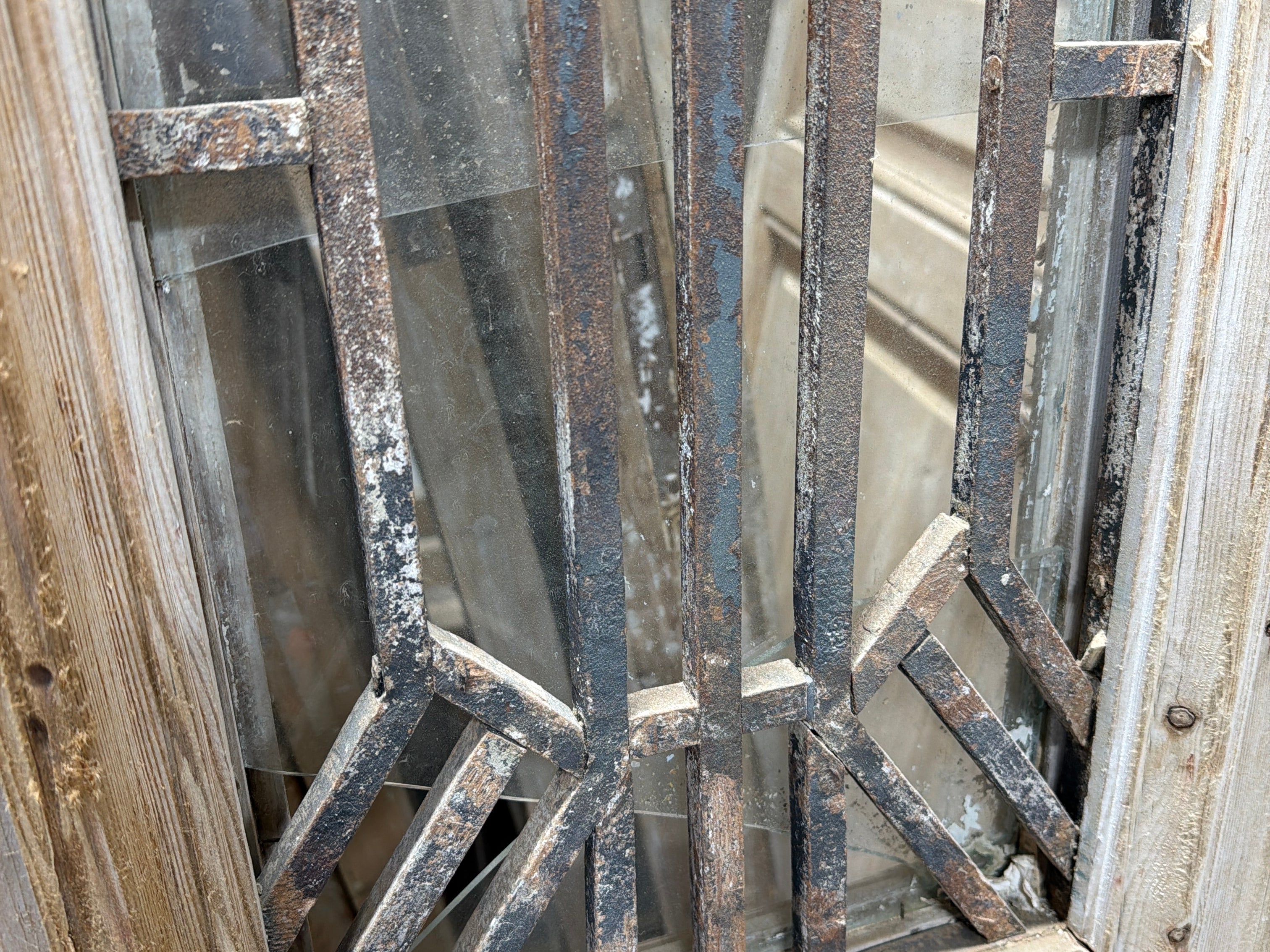 Doors with Iron 44.5in x 98.5in x 1.75in #1254 - Saltaire Antiques