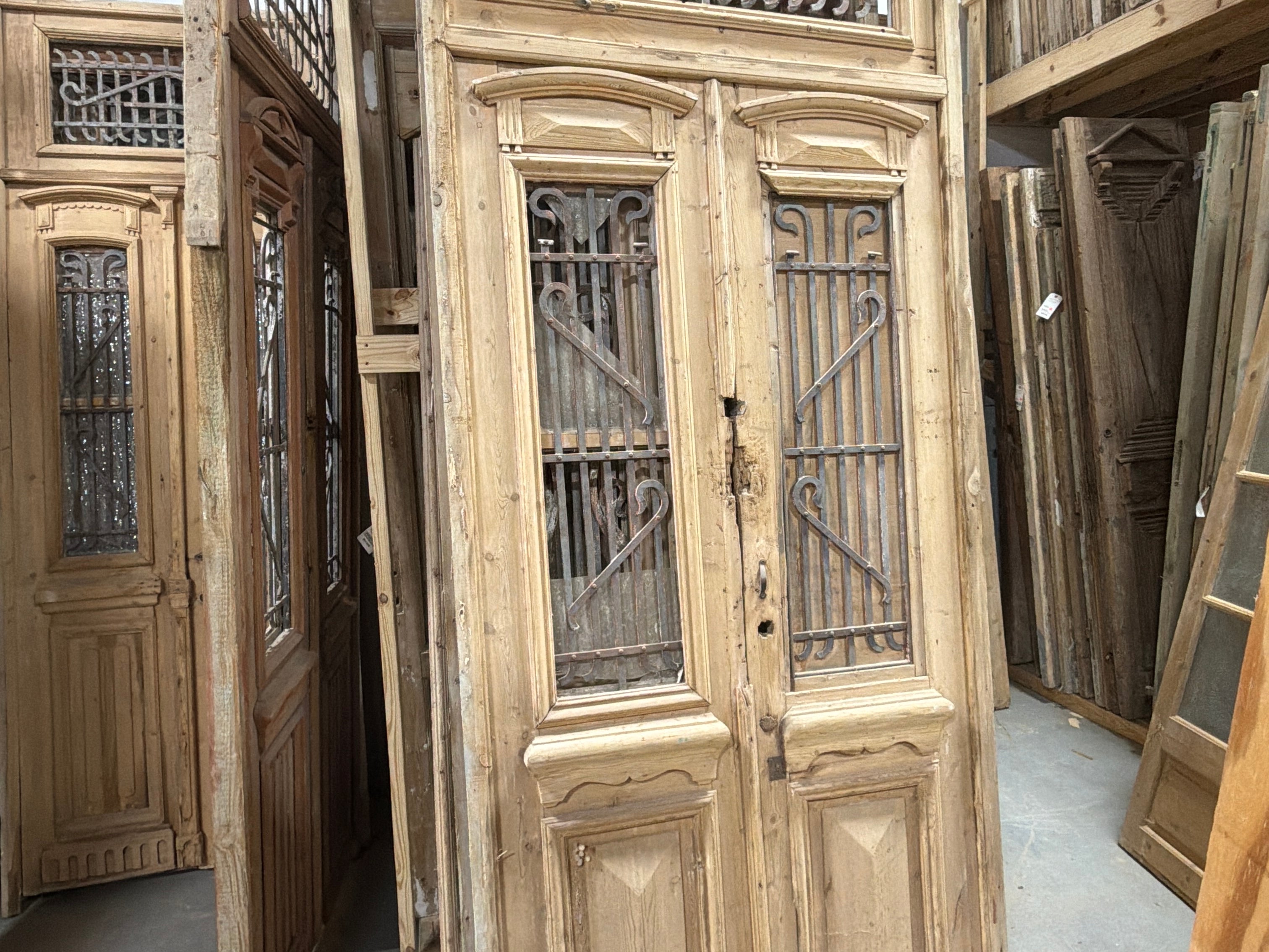 Doors with Iron 46in x 123in x 1.75in #1226 - Saltaire Antiques