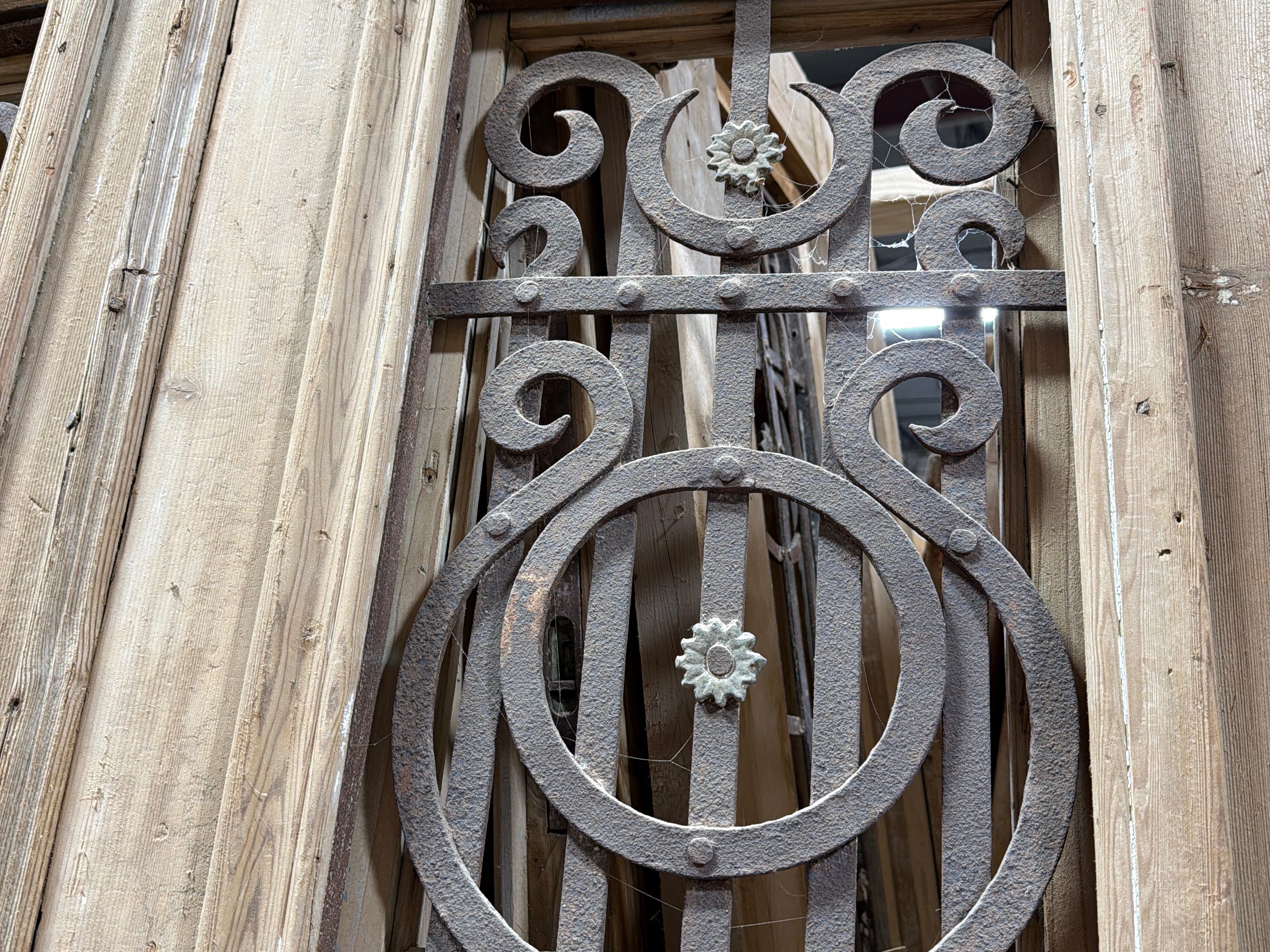 Doors with Iron 44in x 98.5in x 1.75in #1250 - Saltaire Antiques